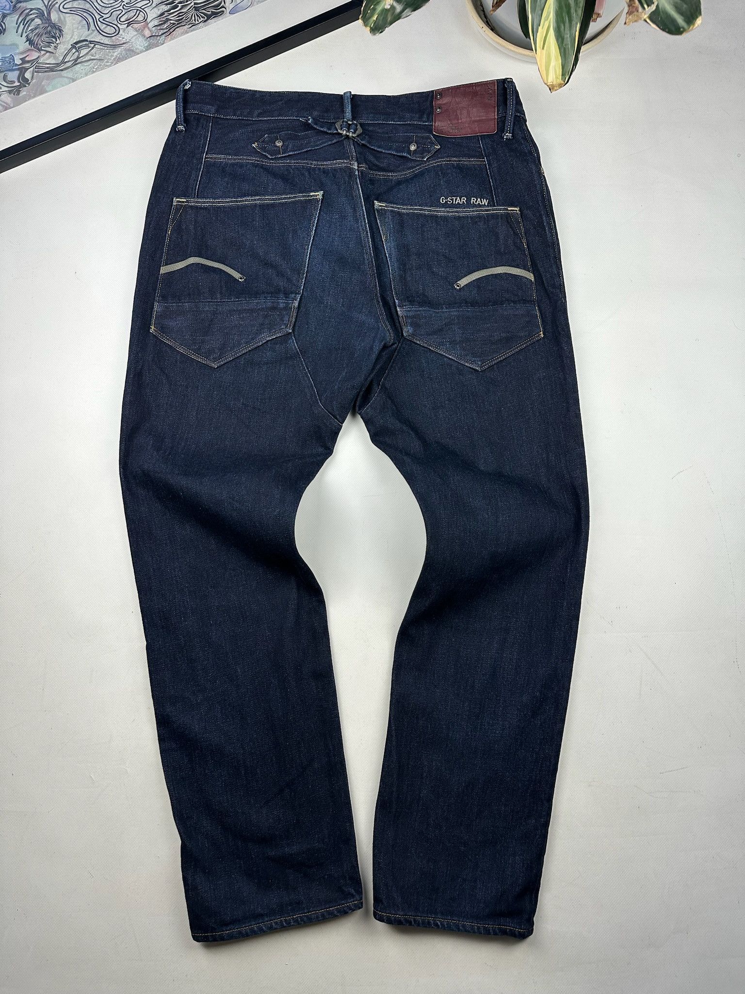 G-Star Gstar jeans vintage Levis Engineered style Denim buckle back Size US 34 / EU 50 - 2 Thumbnail