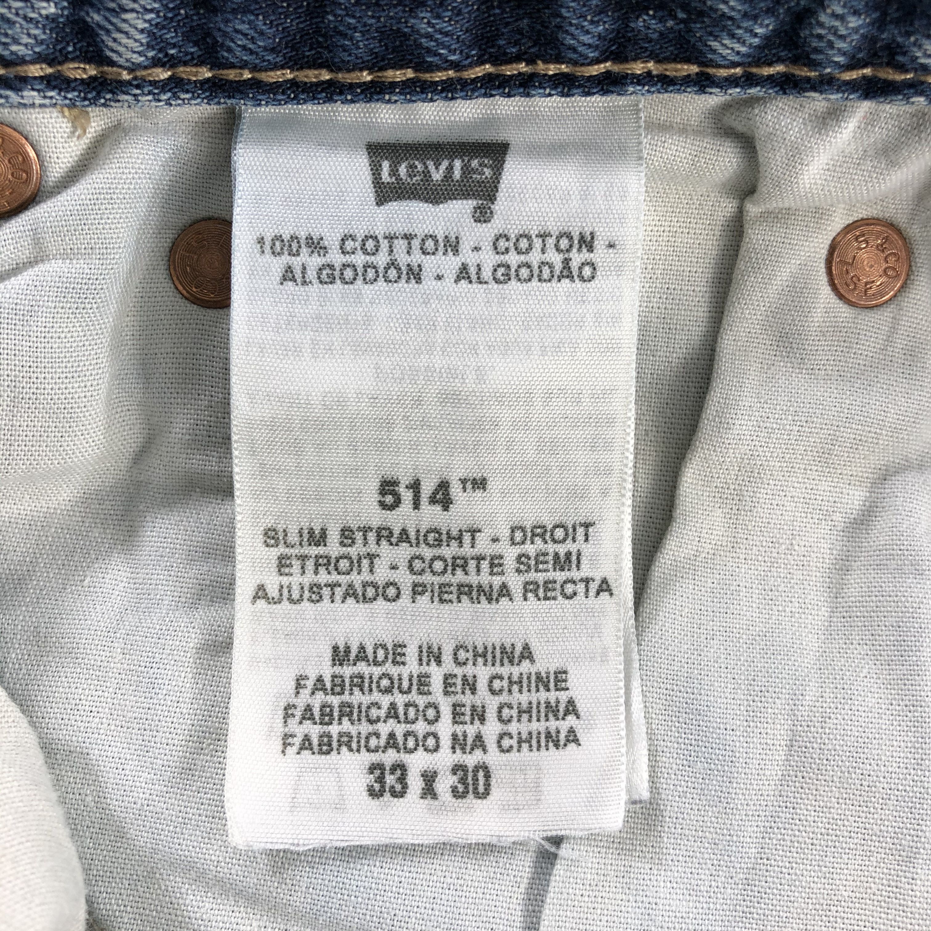 Levi's Vintage Blue Wash Levis 514 Jeans-J2398 Size US 32 / EU 48 - 12 Thumbnail
