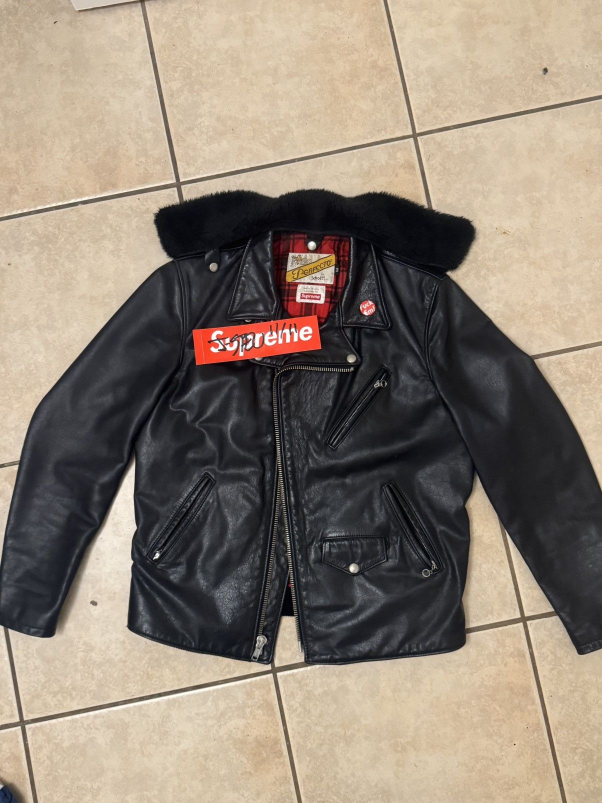 Supreme Supreme Schott Perfecto FW14 Size US M / EU 48-50 / 2 - 3 Thumbnail