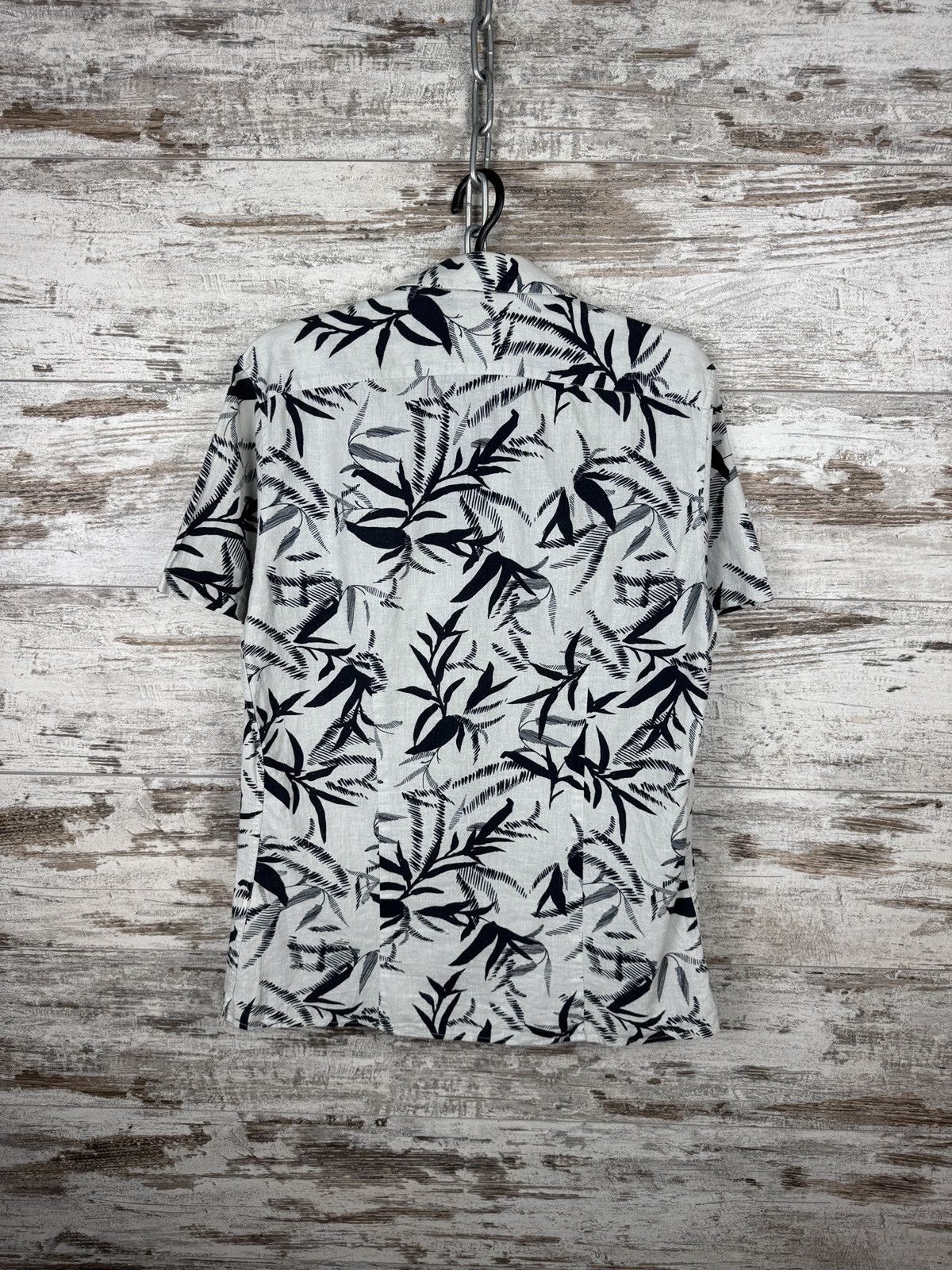 Reiss Mens Vintage Reiss Shirts button up linen cotton lin crazy Size US M / EU 48-50 / 2 - 12 Thumbnail