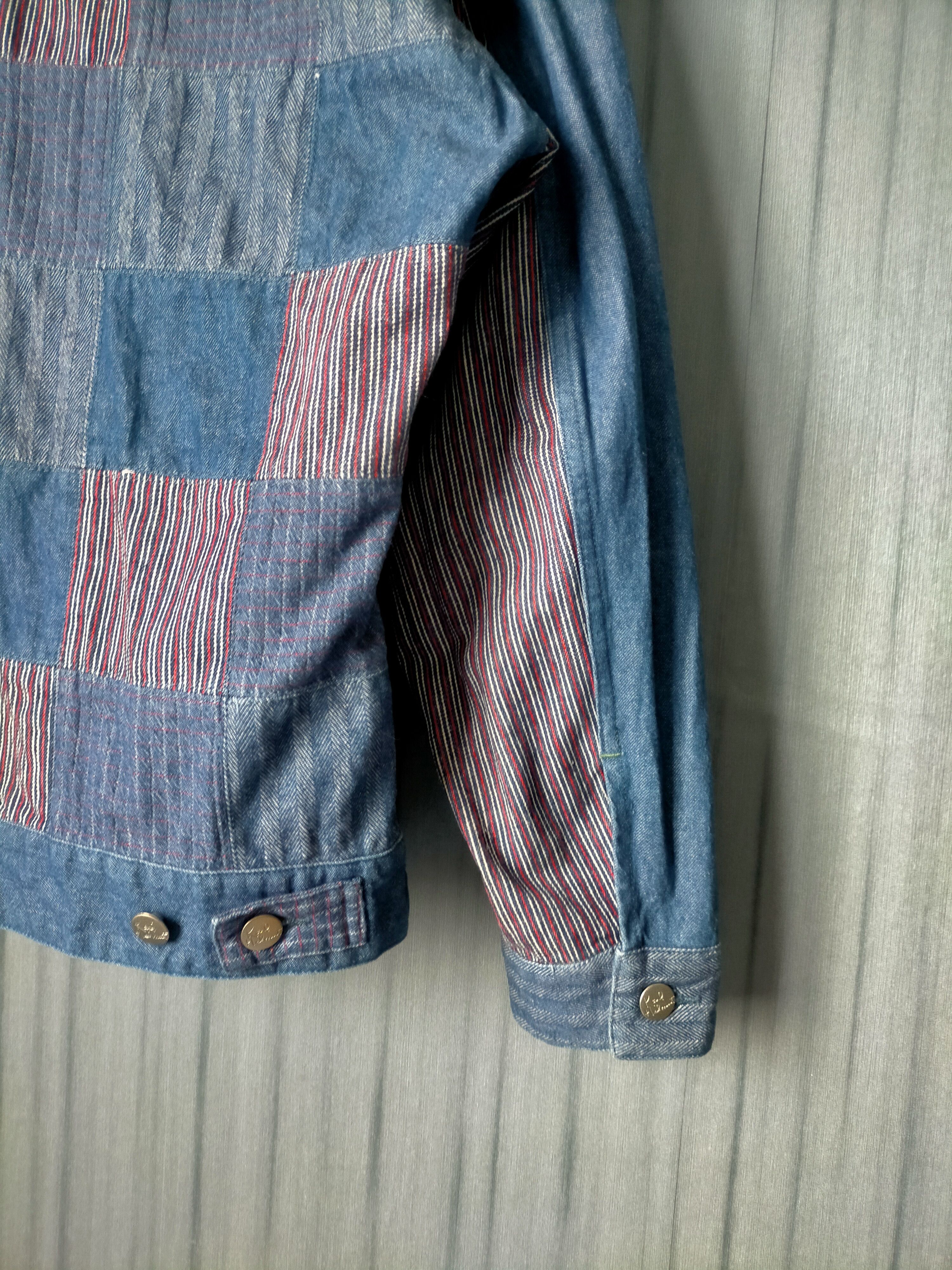 Japanese Brand Karl Helmut Patchwork Trucker Jacket Jeans Size US L / EU 52-54 / 3 - 11 Thumbnail