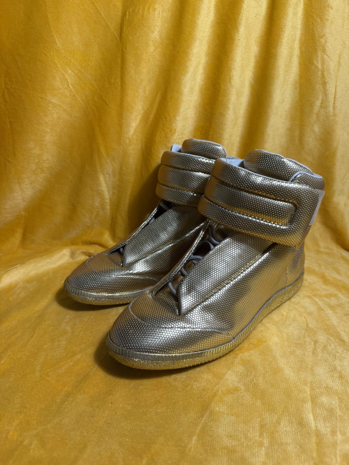 Maison Margiela Maison Margiela Future High Gold Leather Size US 12 / EU 45 - 4 Thumbnail
