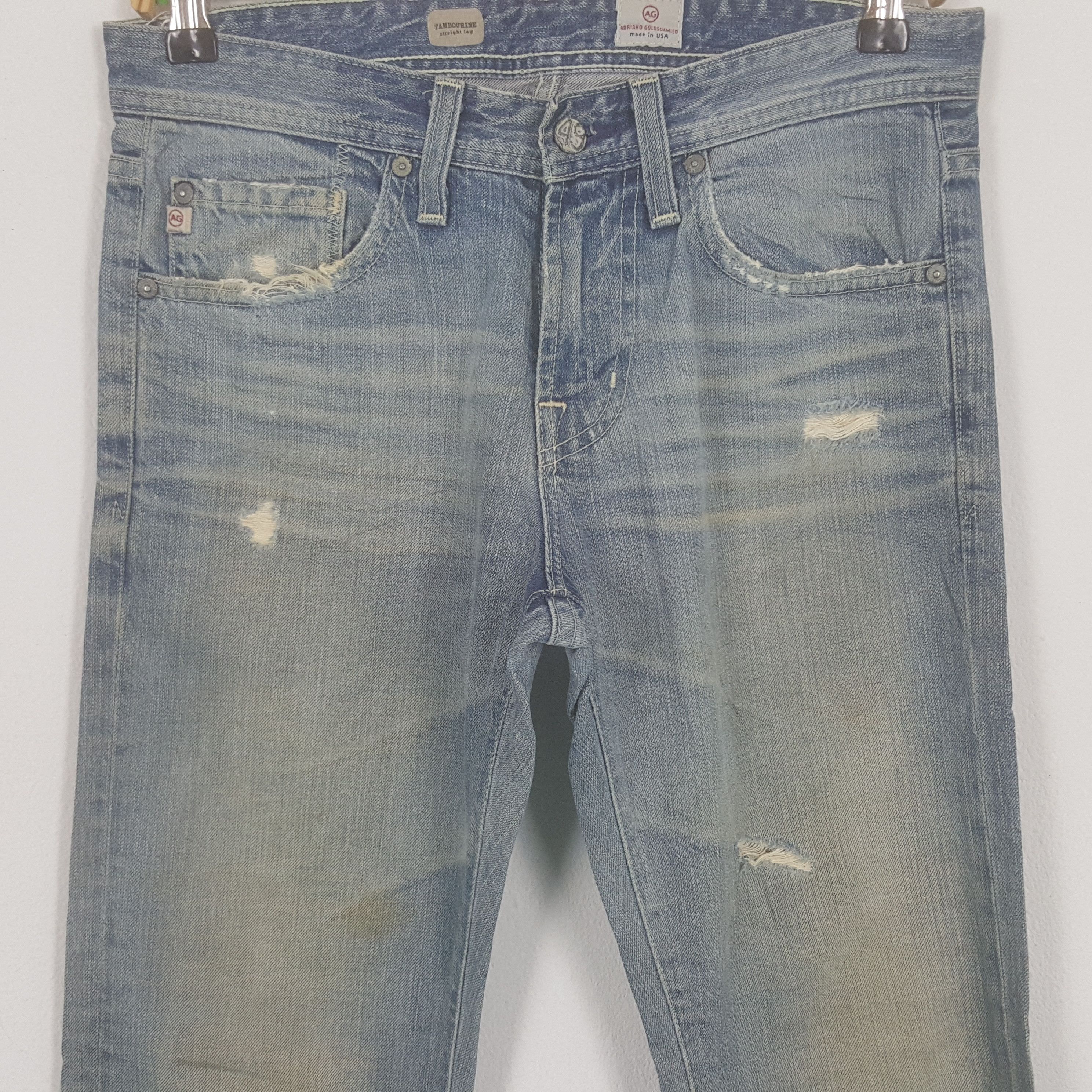 AG Adriano Goldschmied × Vintage Vintage Adriano Goldschmied Distressed Style Denim Jeans Size US 30 / EU 46 - 2 Thumbnail