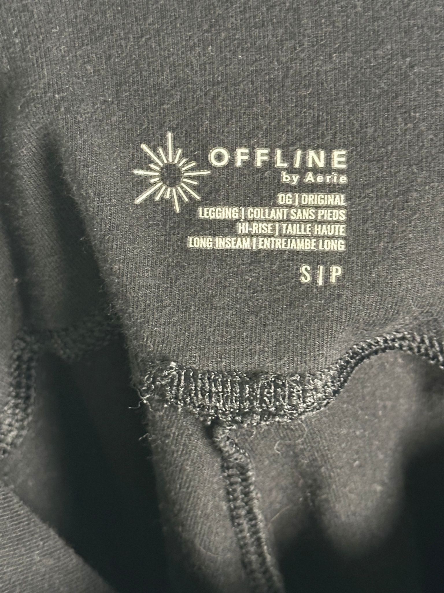 Other Aerie Offline Leggings Womens S Hi-Rise Long Inseam Black Size 27" / US 4 / IT 40 - 5 Thumbnail