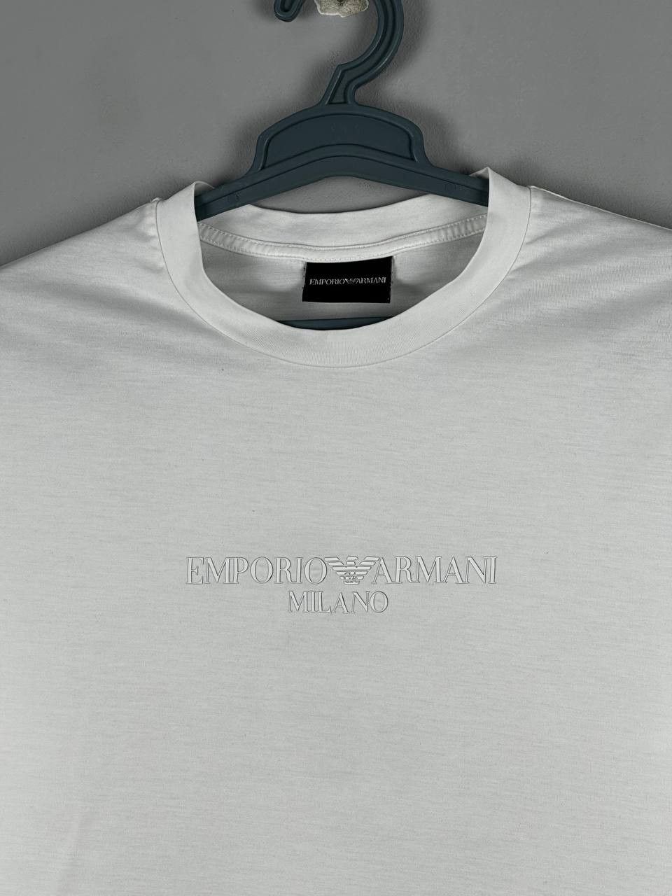 Emporio Armani Vintage Emporio Armani White Luxury T-Shirt Size US L / EU 52-54 / 3 - 4 Thumbnail
