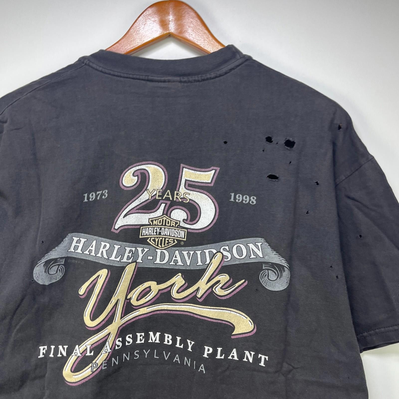 Harley Davidson Vintage Harley Davidson York 90s T Shirt XL Size US XL / EU 56 / 4 - 6 Thumbnail