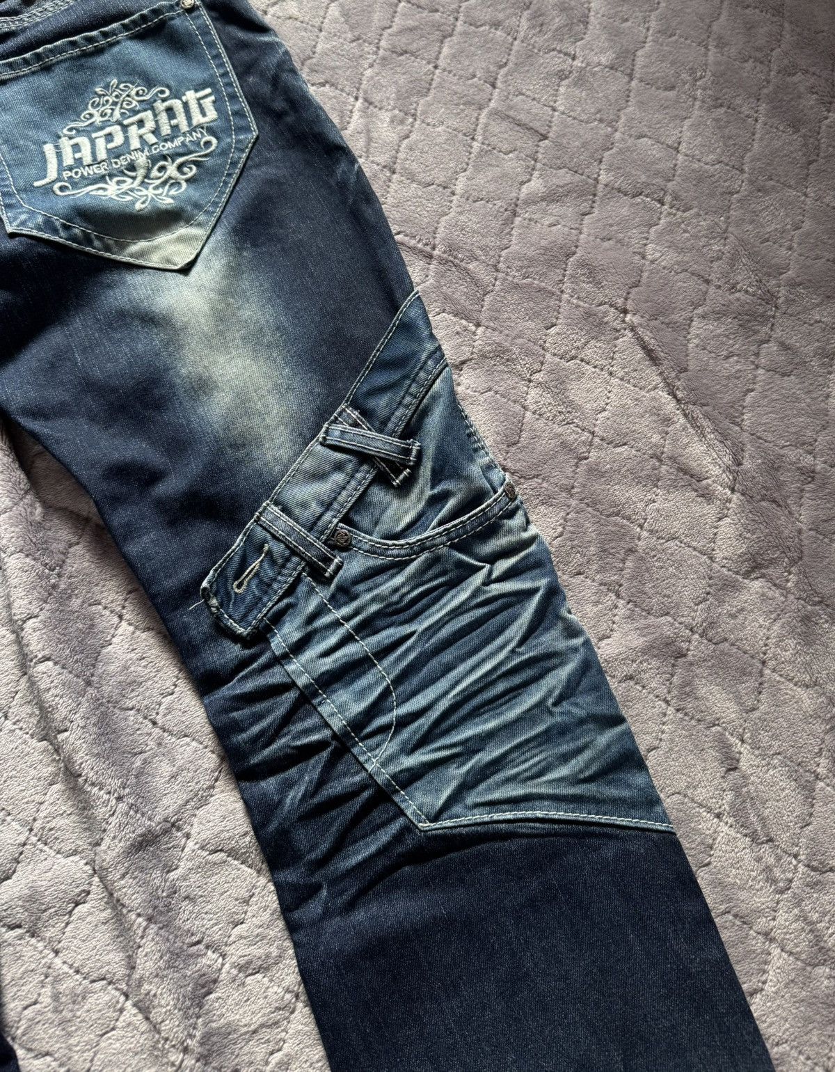 Japanese Brand Vintage y2k Japrag Okishana Samoki Denim Pants Size US 30 / EU 46 - 10 Thumbnail