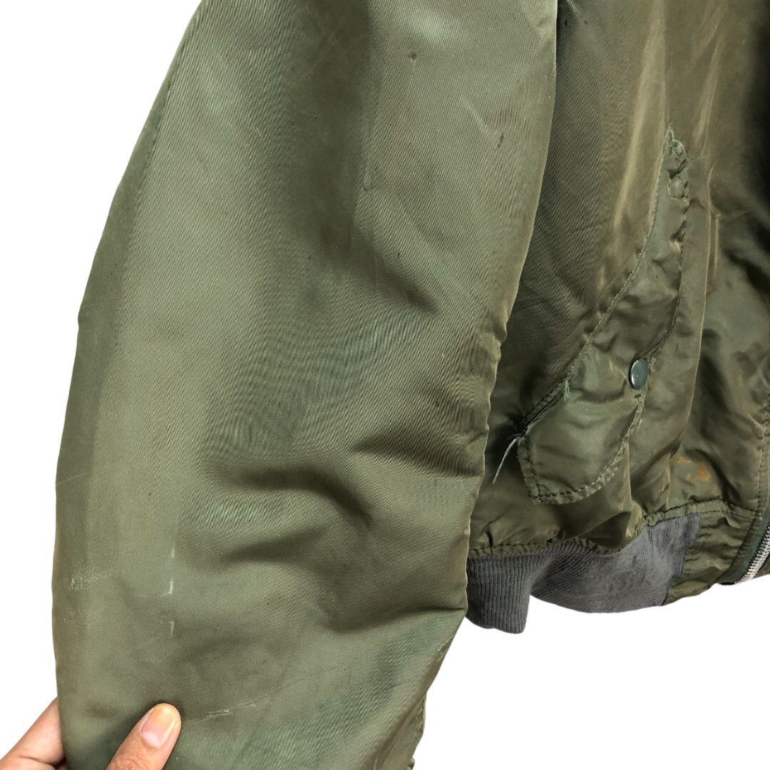 Alpha Industries Vintage ALPHA Made In Usa USAF MA-1 Bomber Jacket #4878-37 Size US L / EU 52-54 / 3 - 7 Thumbnail