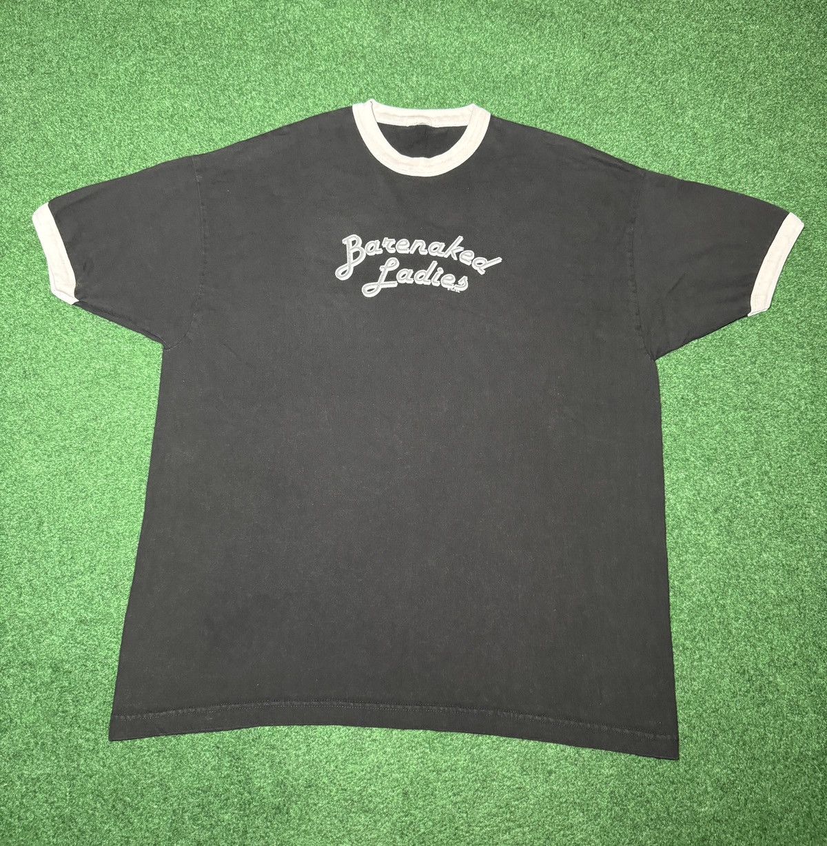 Vintage Vtg 90s Barenaked Ladies Grunge Born On Pirate Ship T Shirt Size US XL / EU 56 / 4 - 1 Thumbnail