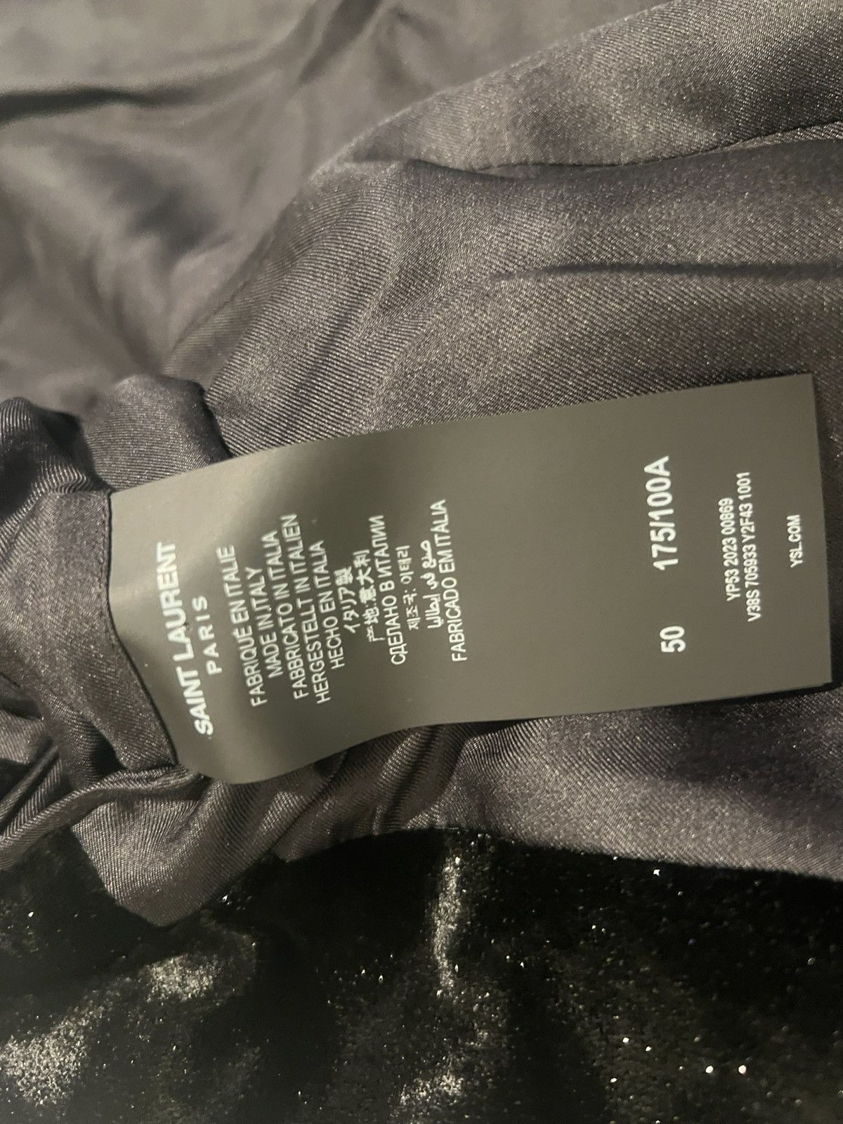 Saint Laurent Paris Saint Laurent velvet metal shimmering Blazer. 50/40 $2890 Size 40R - 10 Thumbnail