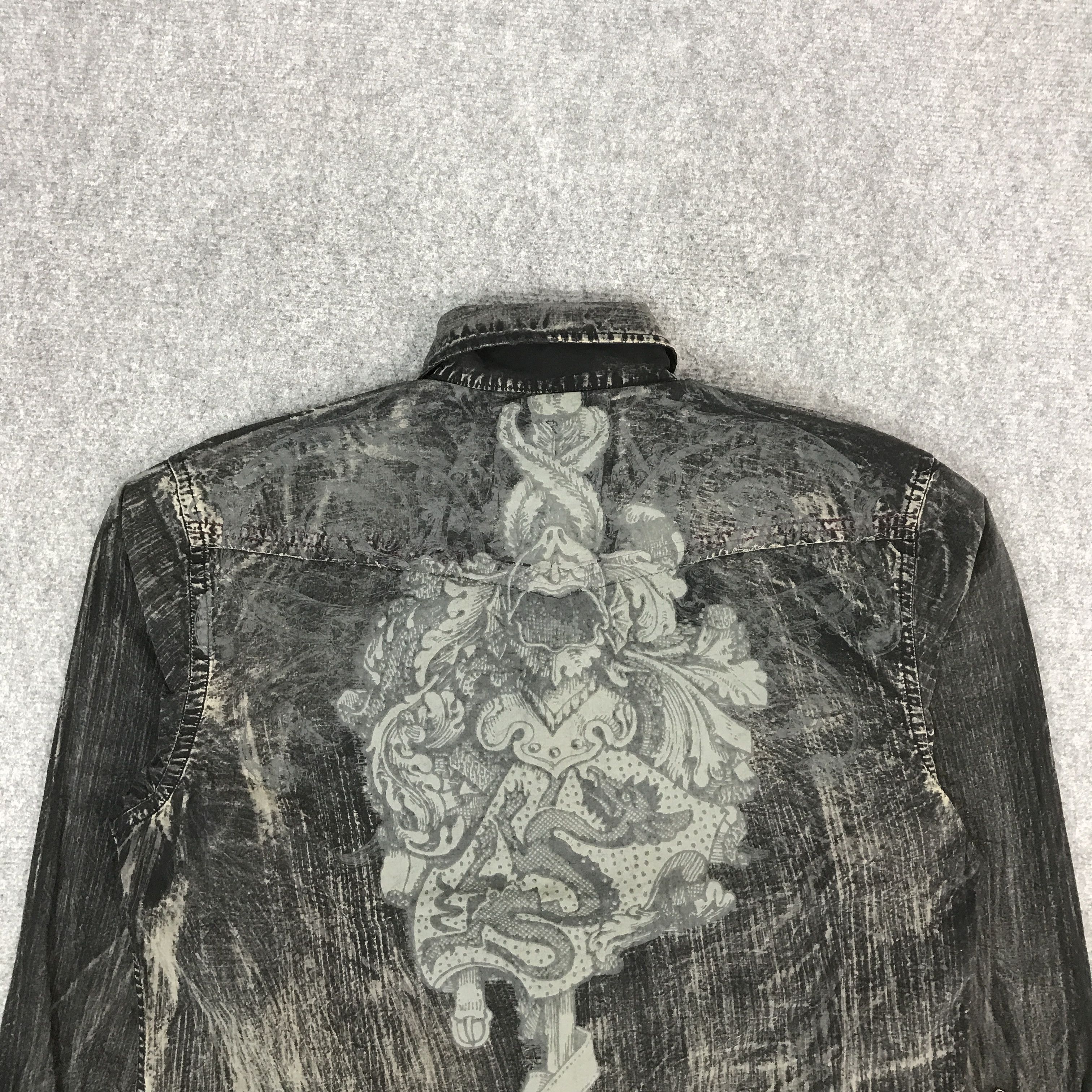 If Six Was Nine × Japanese Brand × Roar ROAR BLACK DESIGN BUTTON UP SHIRT Size US L / EU 52-54 / 3 - 4 Thumbnail