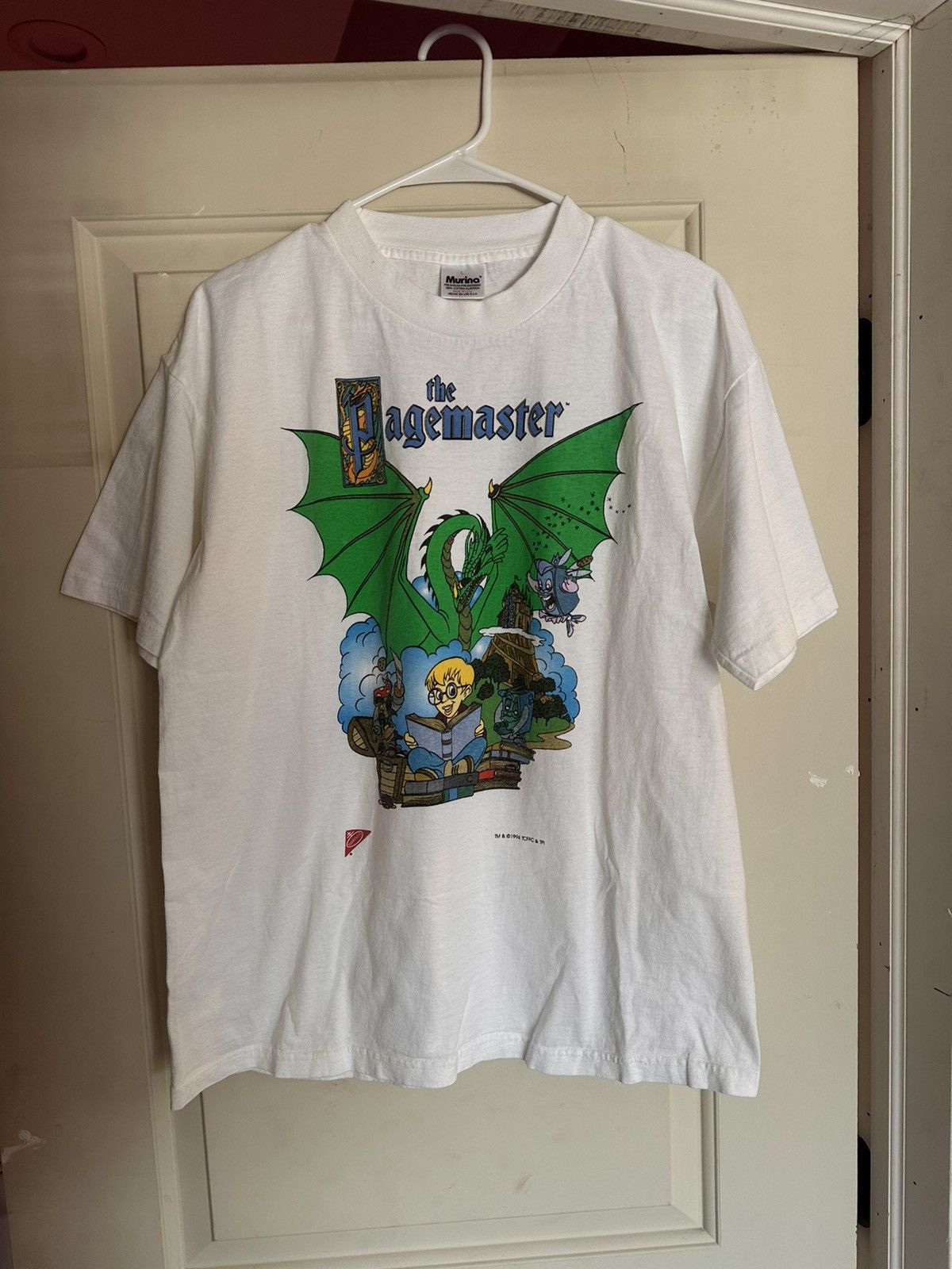Vintage 1994 The Pagemaster Single Stitch T-Shirt Size US L / EU 52-54 / 3 - 1 Thumbnail