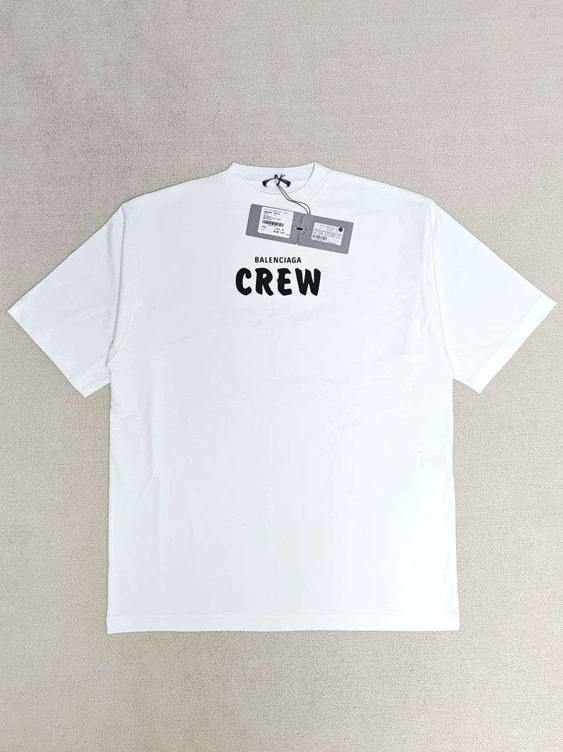 Balenciaga Balenciaga Crew printed logo monogram short sleeve tee Size US XS / EU 42 / 0 - 1 Thumbnail