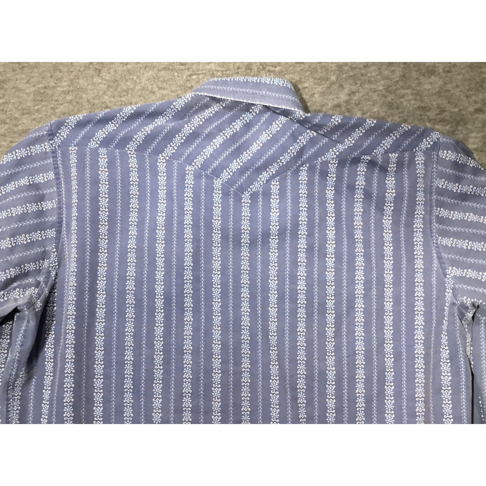 Vintage VINTAGE Panhandle Slim Western Shirt Blue Mens XL Pearl Snap Floral Cowboy Long Sleeve Size US XL / EU 56 / 4 - 7 Thumbnail