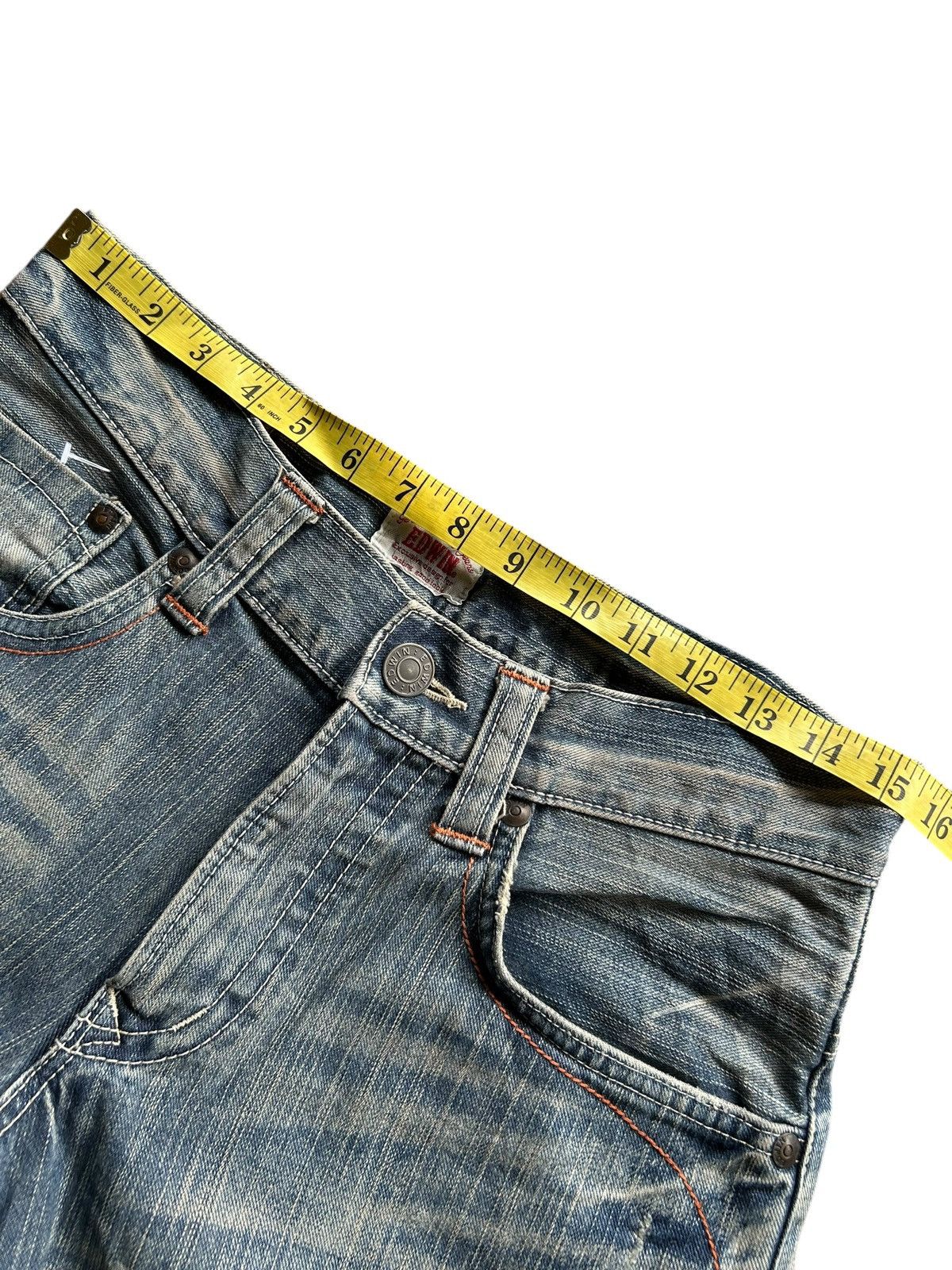 Japanese Brand × Kapital × Vintage Edwin Rusty Mudwash Distressed Japanese Denim Jeans Size US 31 - 10 Thumbnail