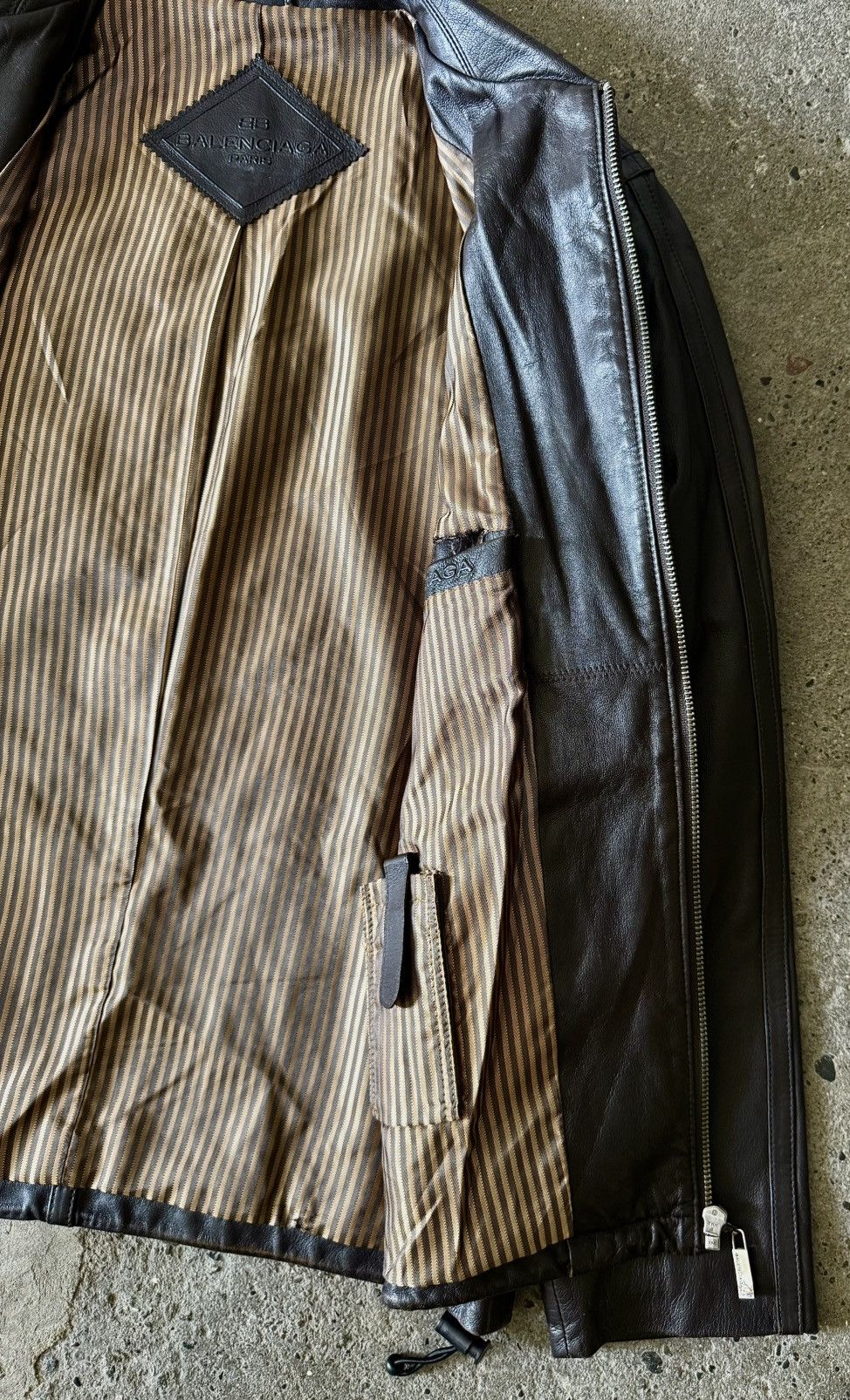 Balenciaga Balenciaga - 1997 -Nicolas Ghesquière -Zip Up Leather Jacket Size US M / EU 48-50 / 2 - 11 Thumbnail