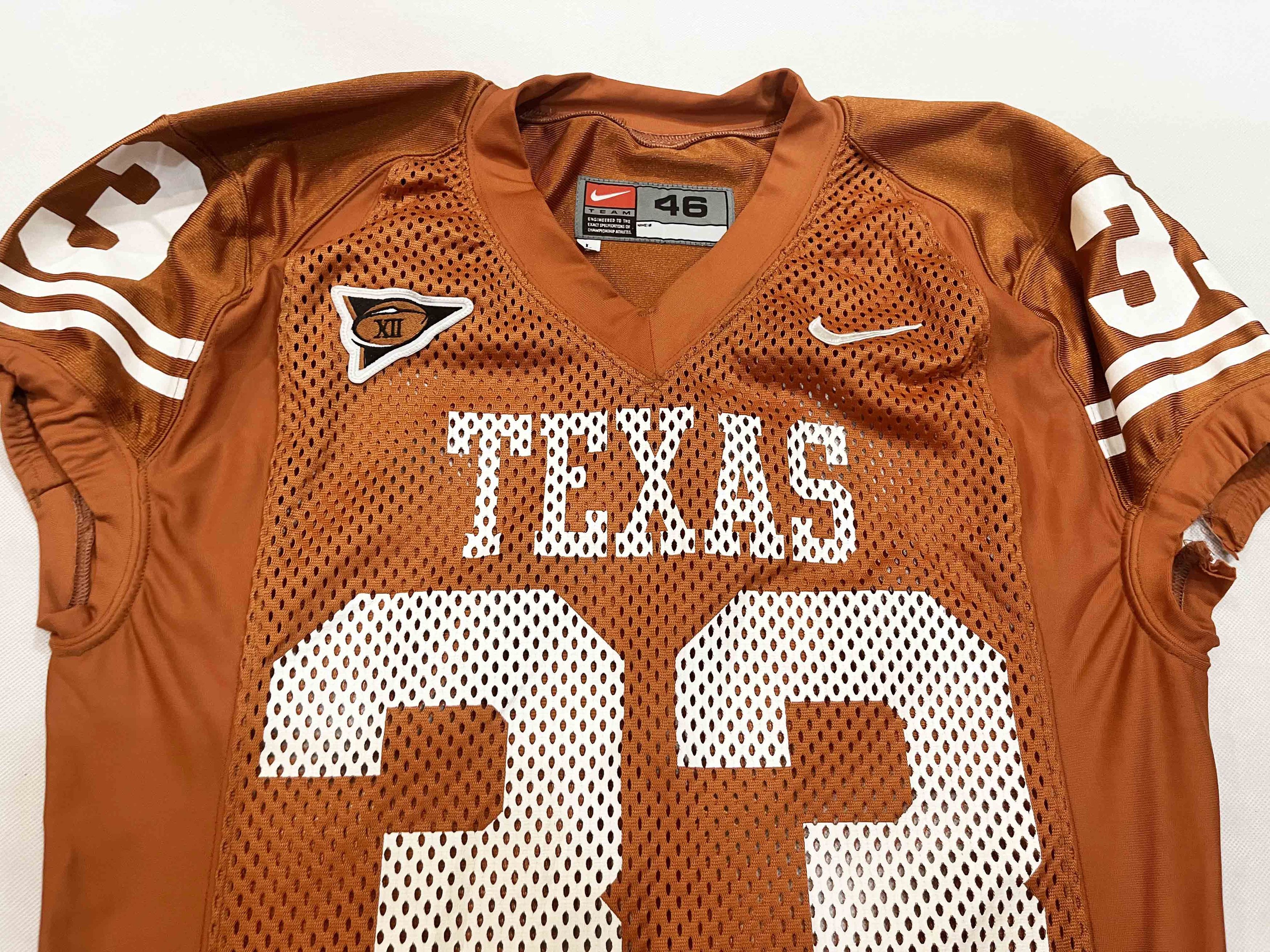 Nike Nike Texas Longhorns #33 NCAA Football Game Worn Jersey Size US M / EU 48-50 / 2 - 3 Thumbnail