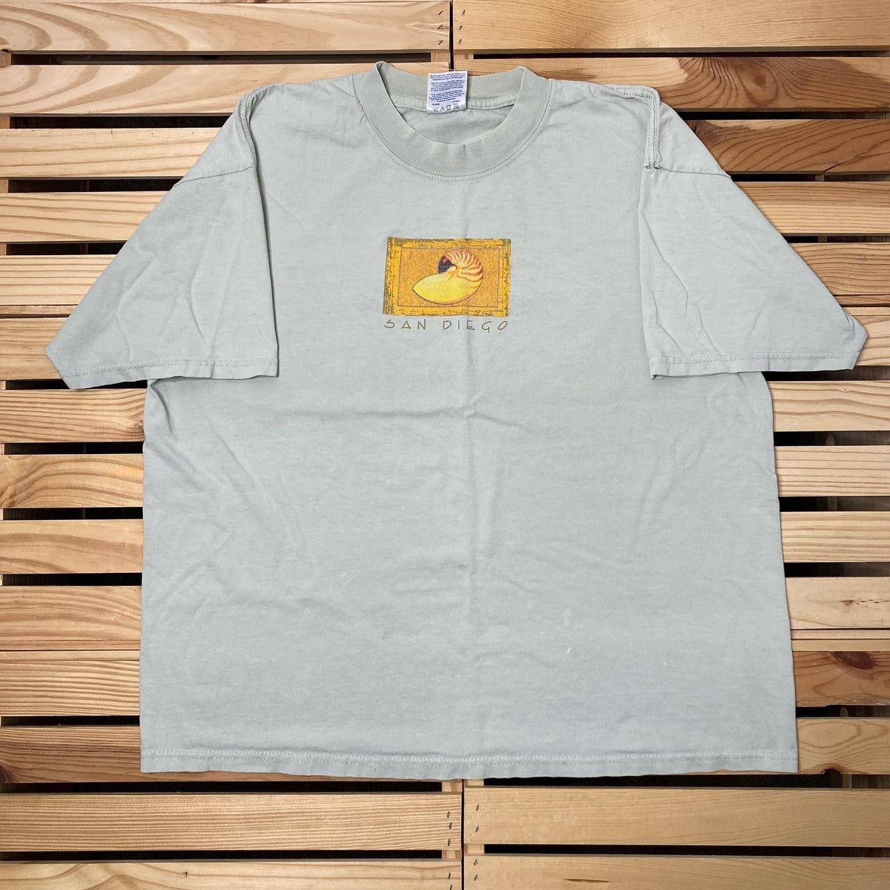 Gildan Vintage San Diego Green Box Logo Nature Tee Size XL Size US XL / EU 56 / 4 - 1 Thumbnail