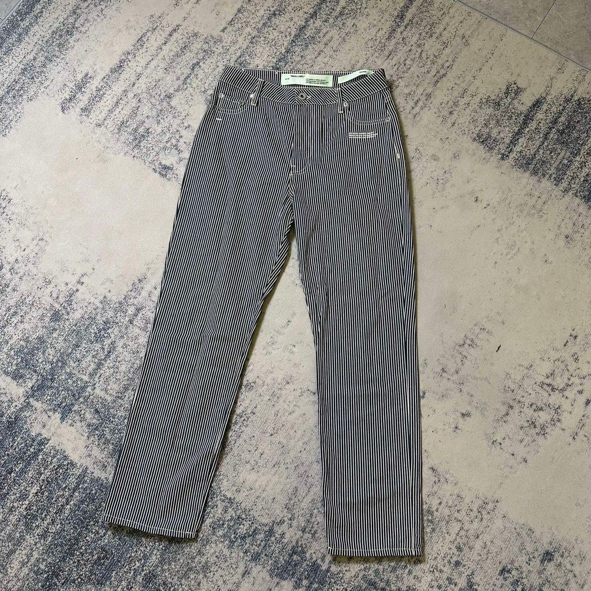 Off-White × Virgil Abloh OFF WHITE DENIM PANTS Size US 26 / EU 42 - 1 Thumbnail