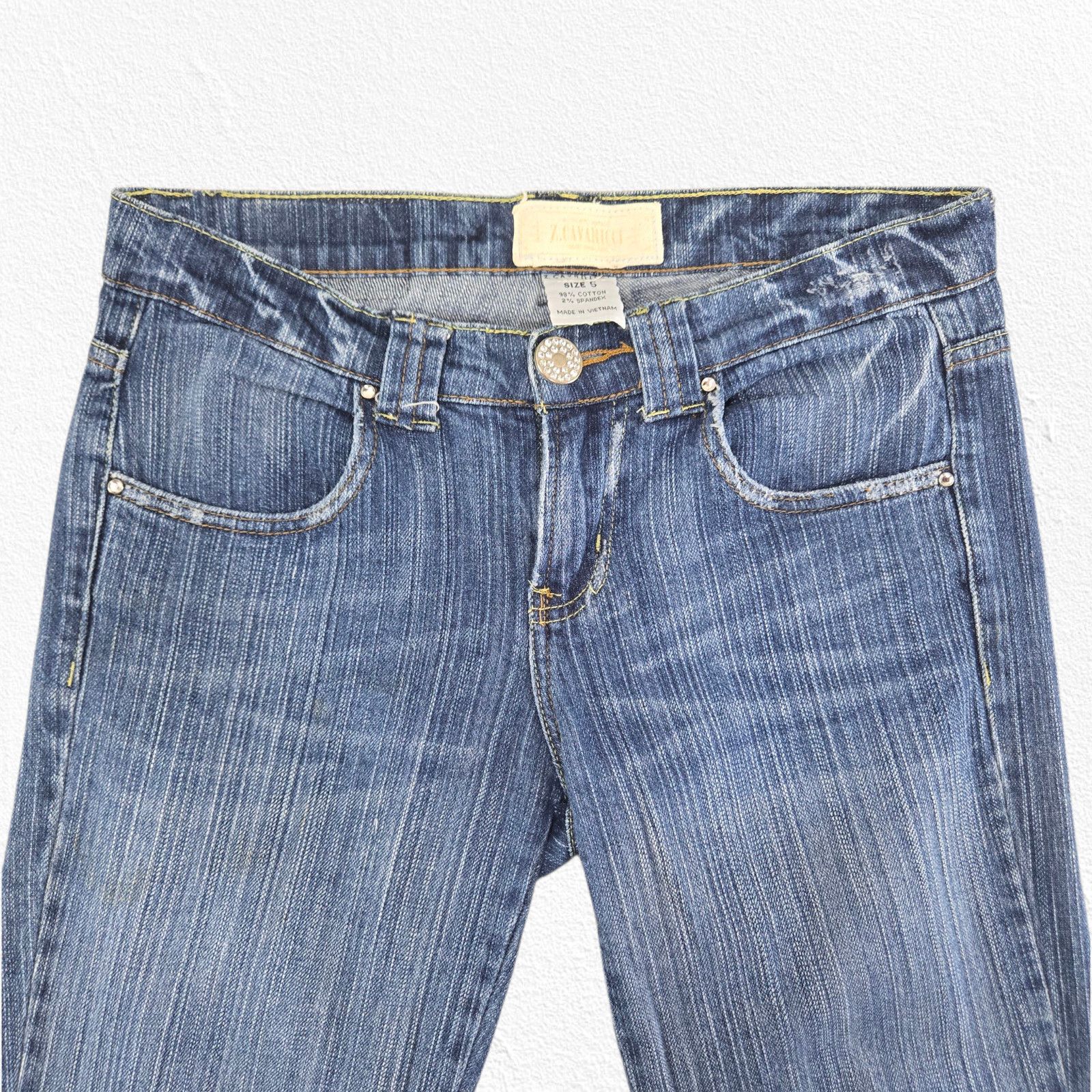 Vintage Y2K Low Rise Medium Wash Bootcut Jeans Size 5 Size 27" / US 4 / IT 40 - 15 Thumbnail