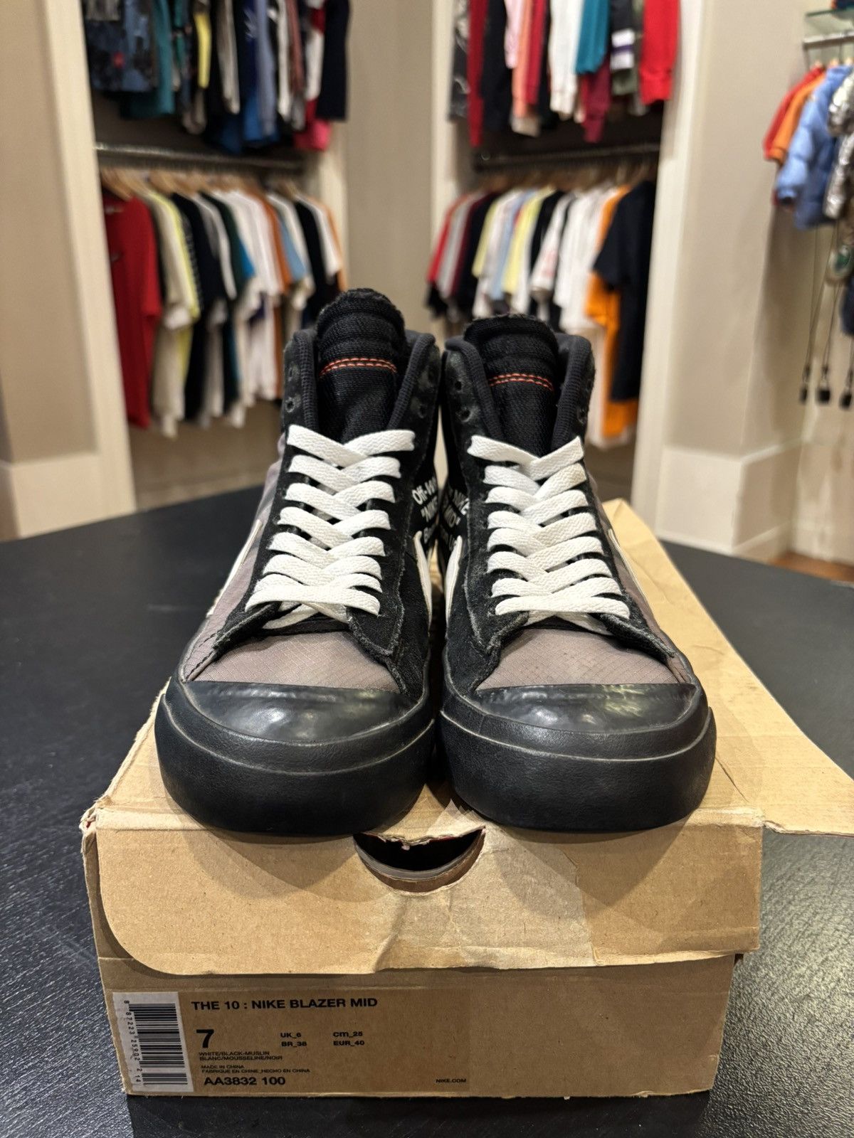 Nike Off White X Nike Blazer ‘Grim Reaper’ Size US 7 / EU 40 - 3 Thumbnail
