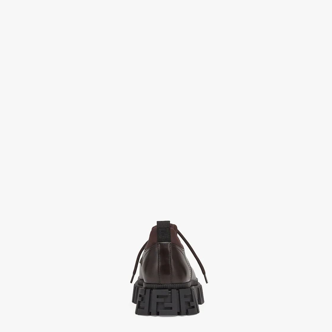 Fendi o1s1wg111224 Lace-Up Leather Loafers in Brown Size US 6 / IT 36 - 4 Thumbnail