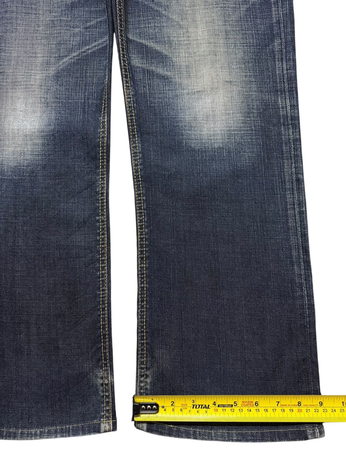 Edwin Vintage 90s Japan Edwin 503 Blue Faded Wash Whisker Wide Leg Size US 36 / EU 52 - 14 Thumbnail