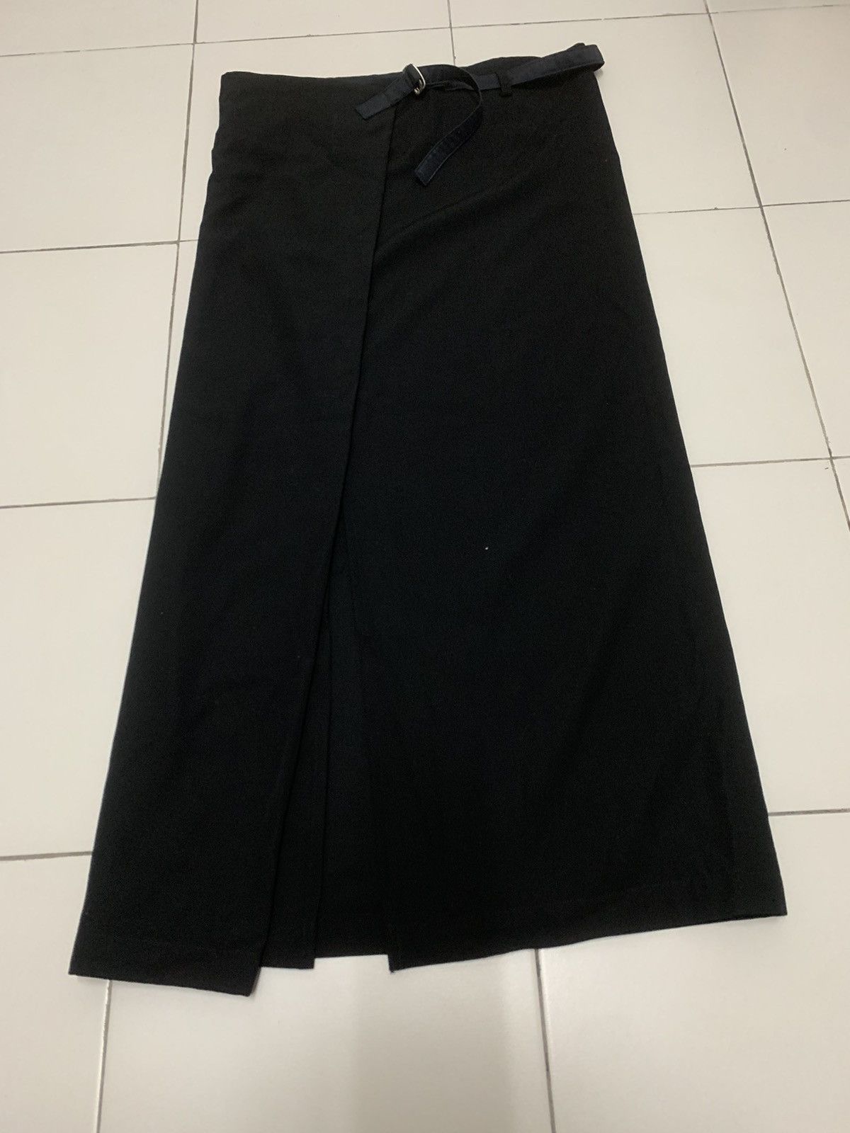 Yohji Yamamoto Y's Yohji Yamamoto Black Maxi Skirt Size 38" / US 16 / IT 52 - 4 Thumbnail