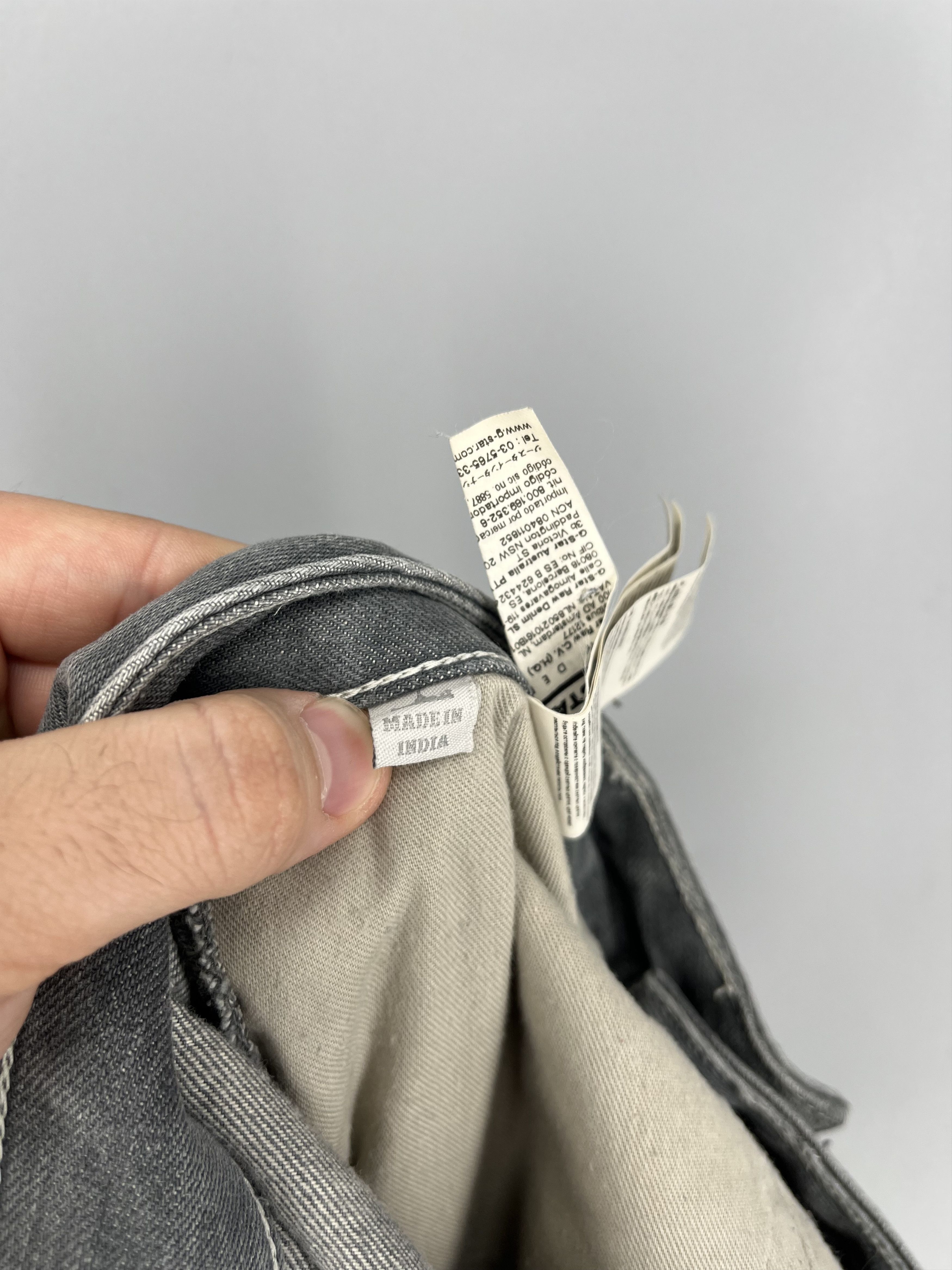 G-Star G-Star RAW GS01 Distressed Jeans Mens 33x34 Gray 3D Size US 33 - 14 Thumbnail