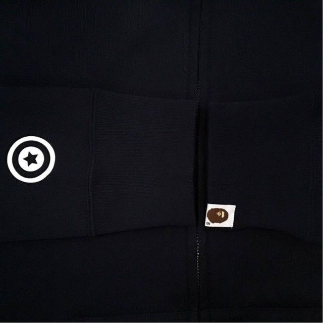 Bape BAPE CAMO Milo Shark Full Zip Hoodie Navy a bathing ape Size US M / EU 48-50 / 2 - 6 Thumbnail