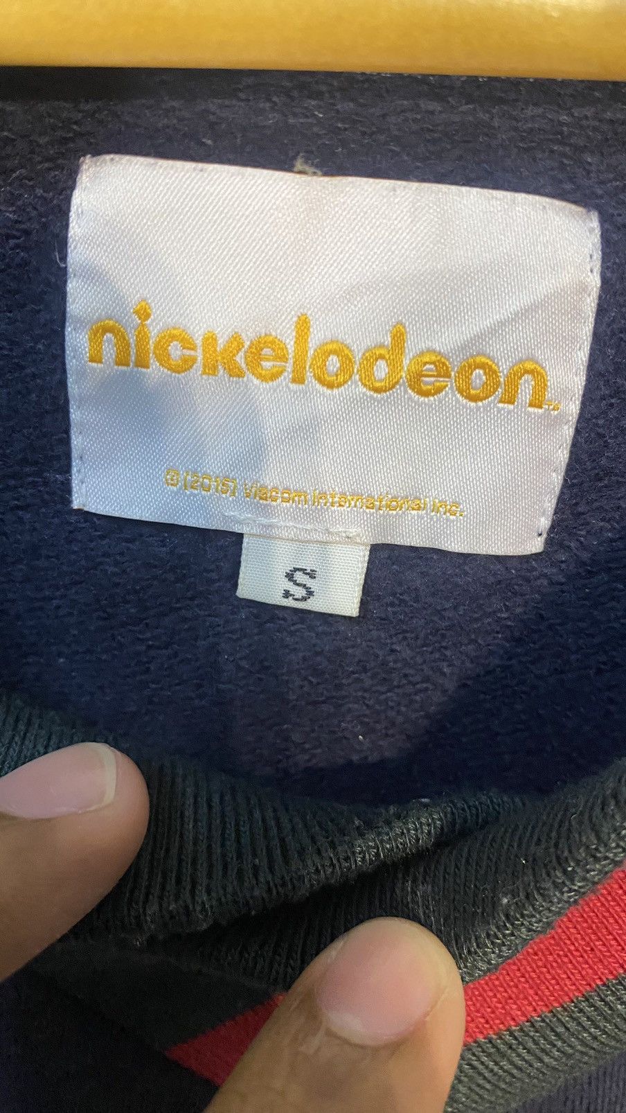 Cartoon Network × Nickelodeon × Vintage NICKELODEON SPONGEBOB 2015 BIG FACE EMBROIDERY SWEATSHIRT S Size US S / EU 44-46 / 1 - 6 Thumbnail