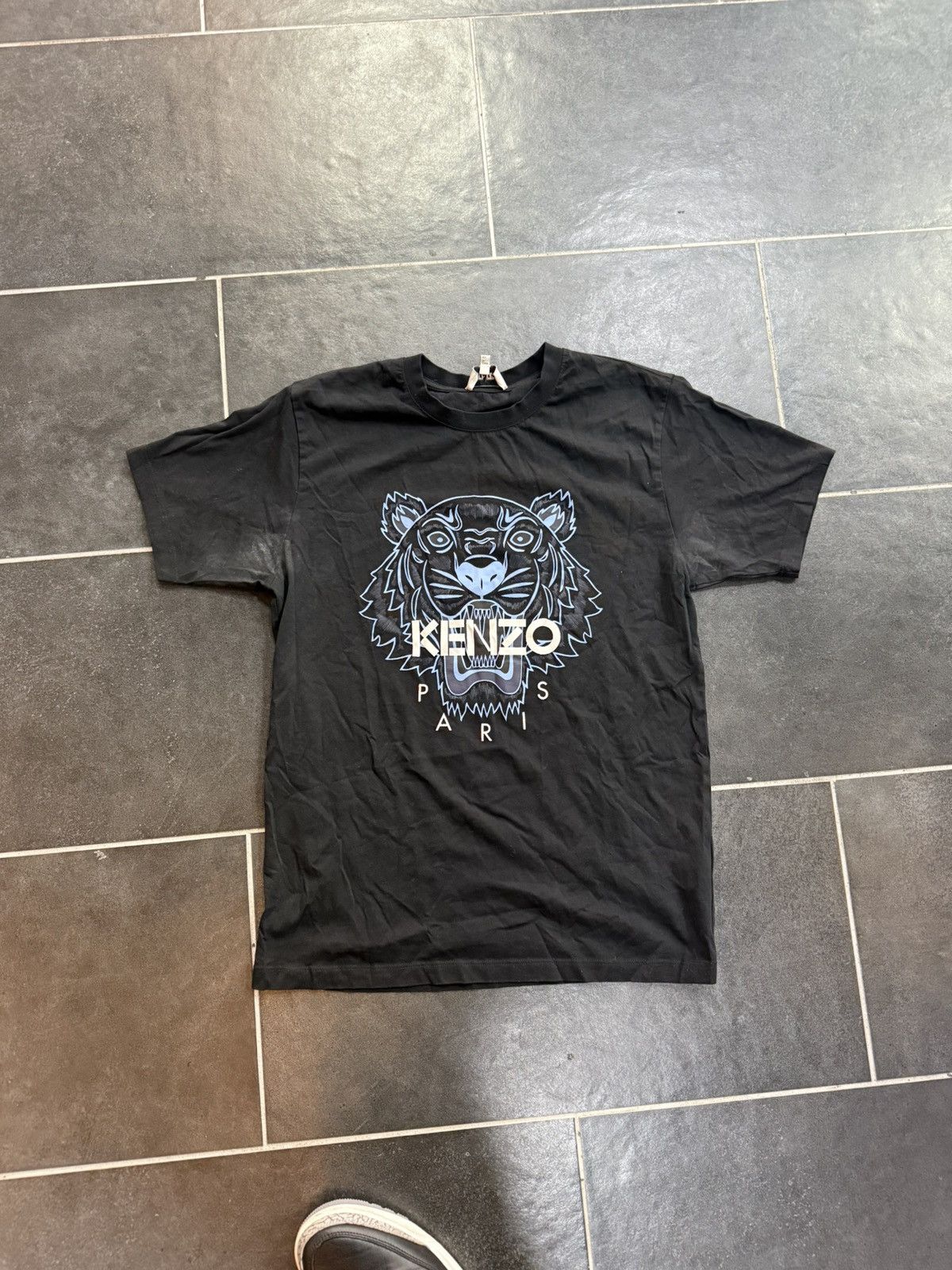 Kenzo Kenzo Big logo Tiger Print black blue tshirt Size US S / EU 44-46 / 1 - 1 Thumbnail