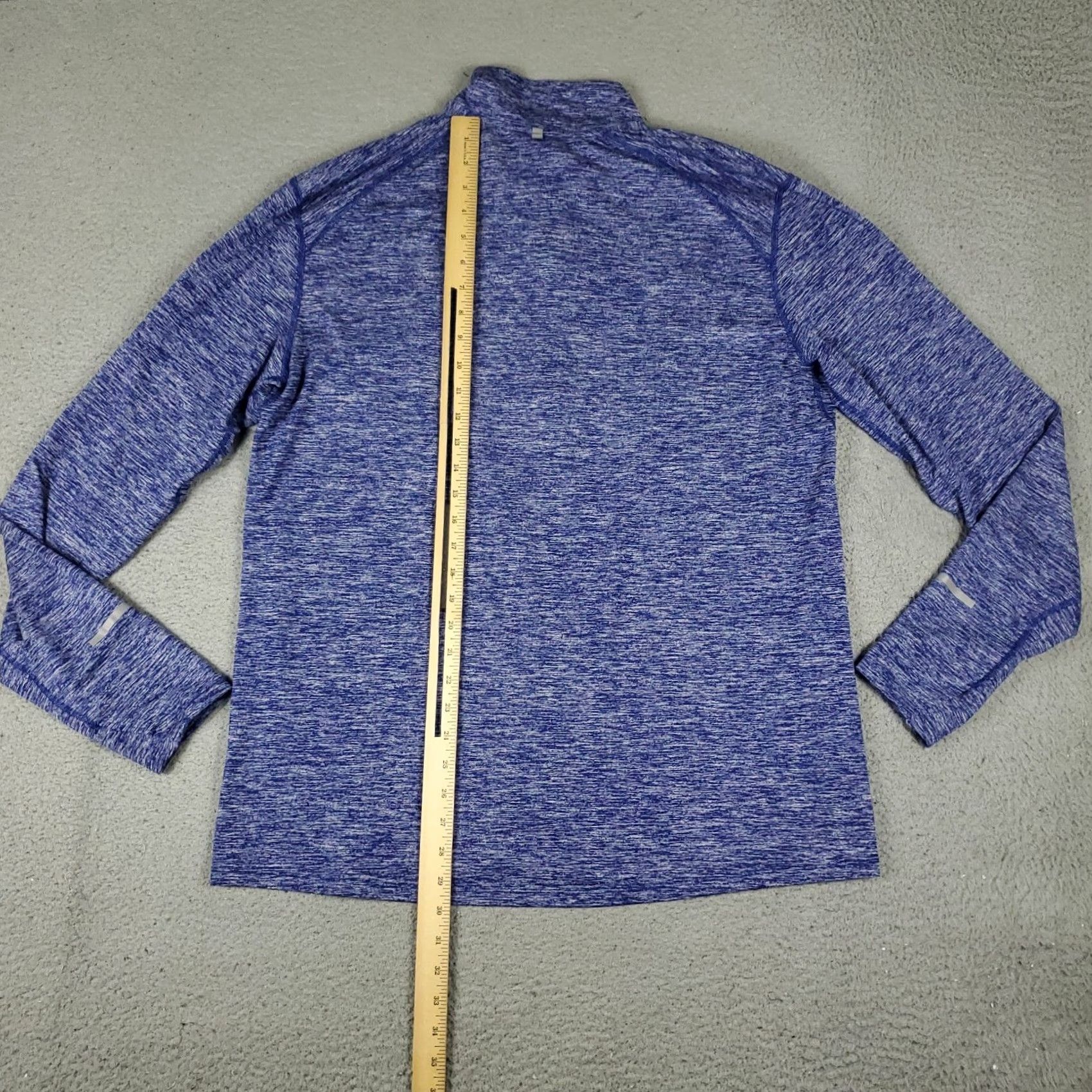 Nike Nike T Shirt Mens XL Blue Golf 1/4 Zip Active Pullover Long Sleeve Size US XL / EU 56 / 4 - 3 Thumbnail