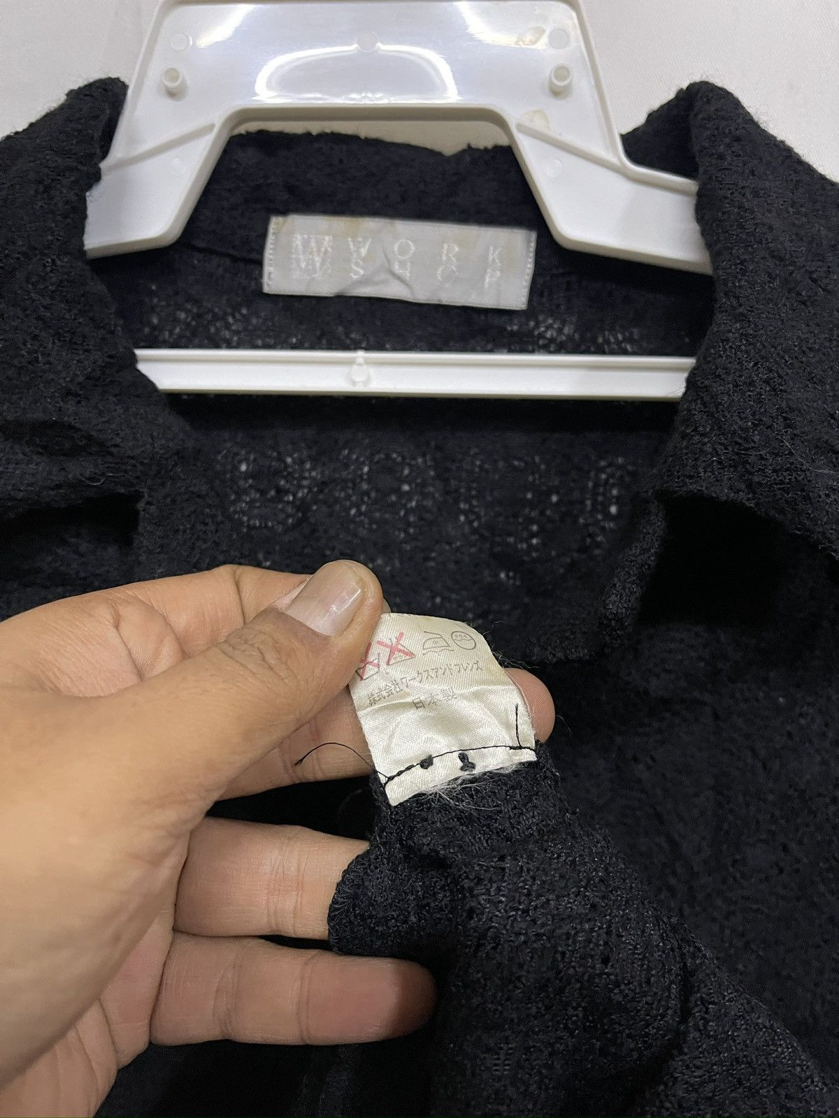 Other RARE‼️Vintage WORKSHOP Yohji Yamamoto Wool Knit Cardigan Size ONE SIZE - 6 Thumbnail