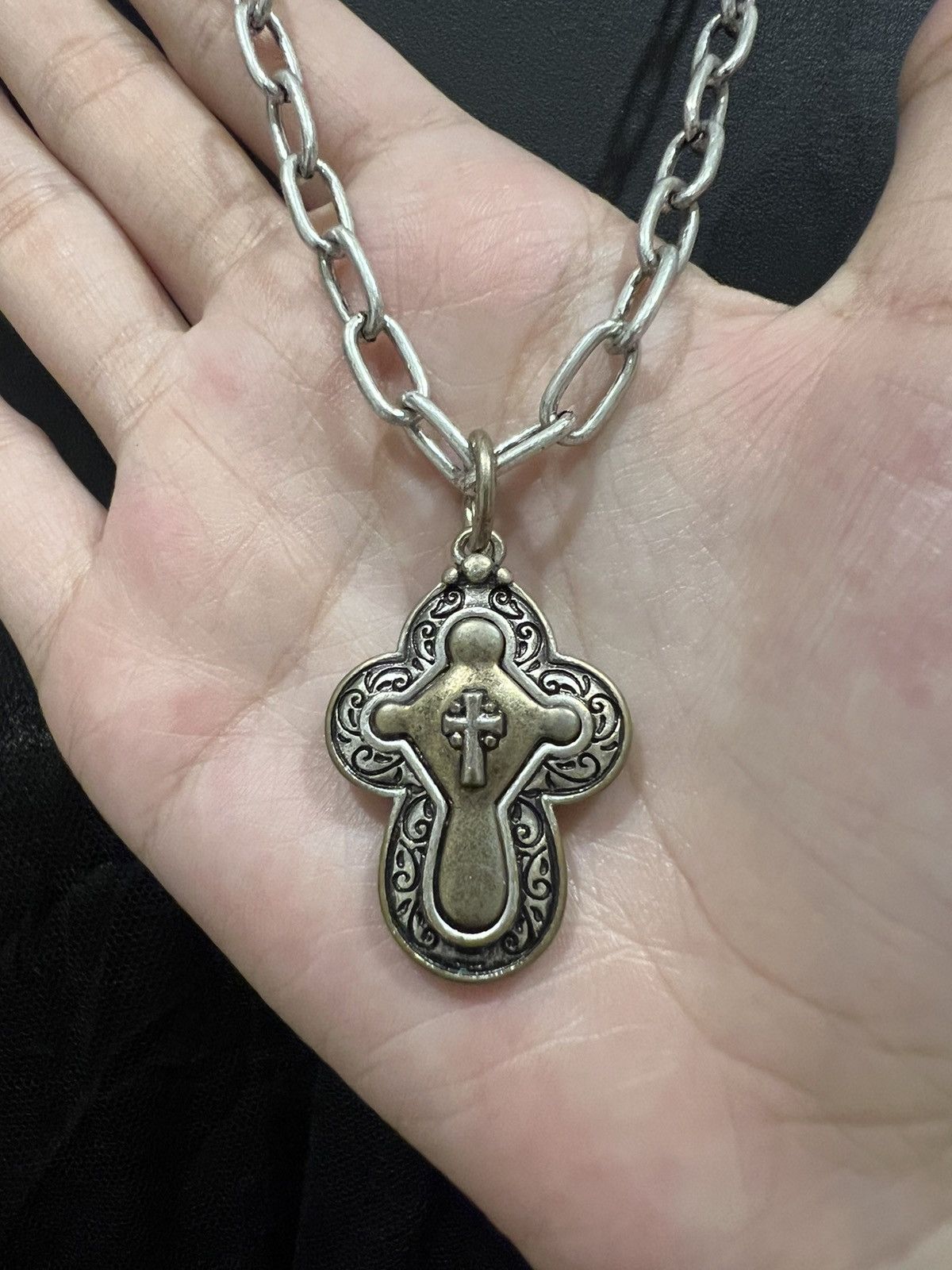 Japanese Brand Vintage cross necklace ➕🖤 Size ONE SIZE - 3 Thumbnail