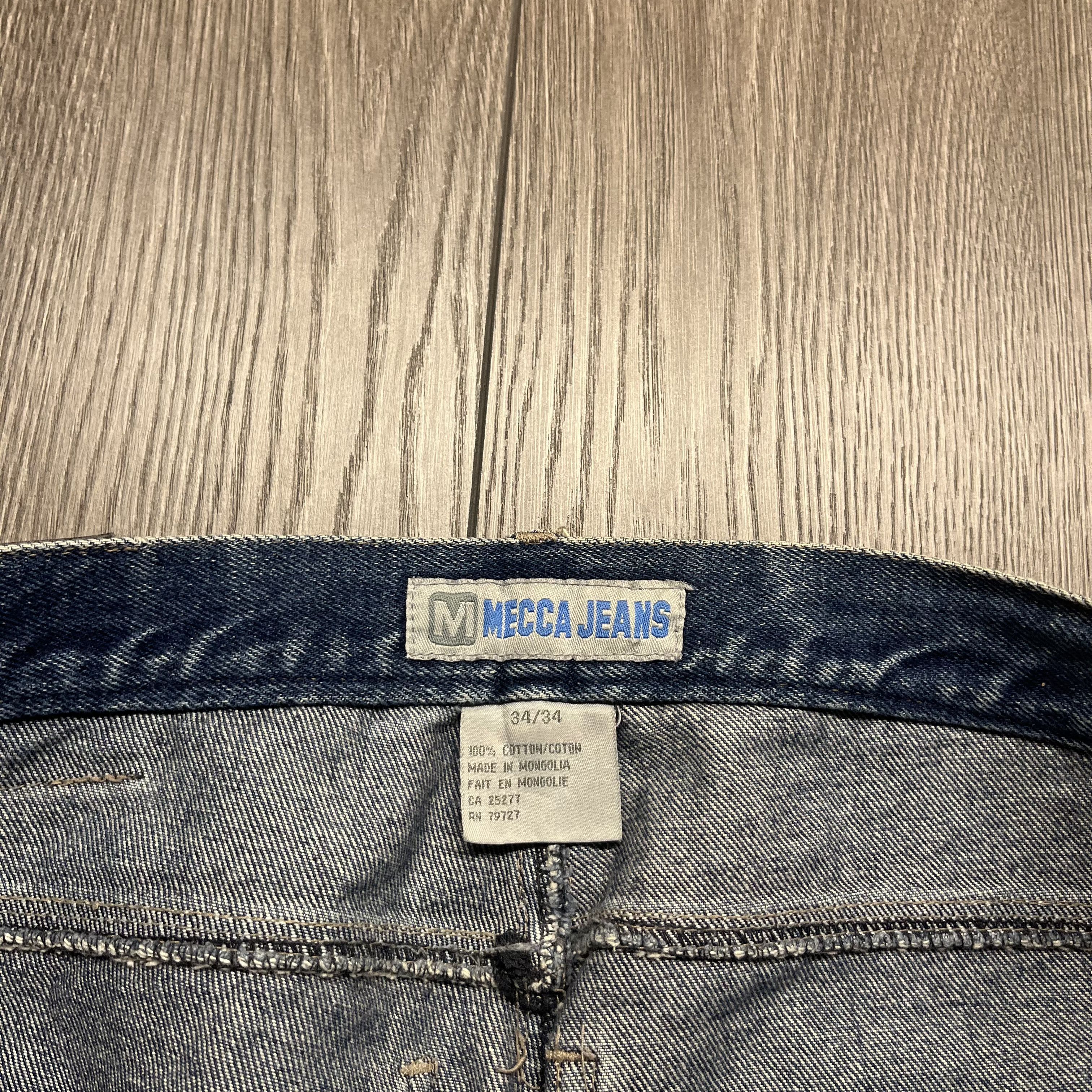 Mecca × Vintage Vintage Mecca Skate Wide Leg Baggy Denim Jeans Size US 34 / EU 50 - 7 Thumbnail