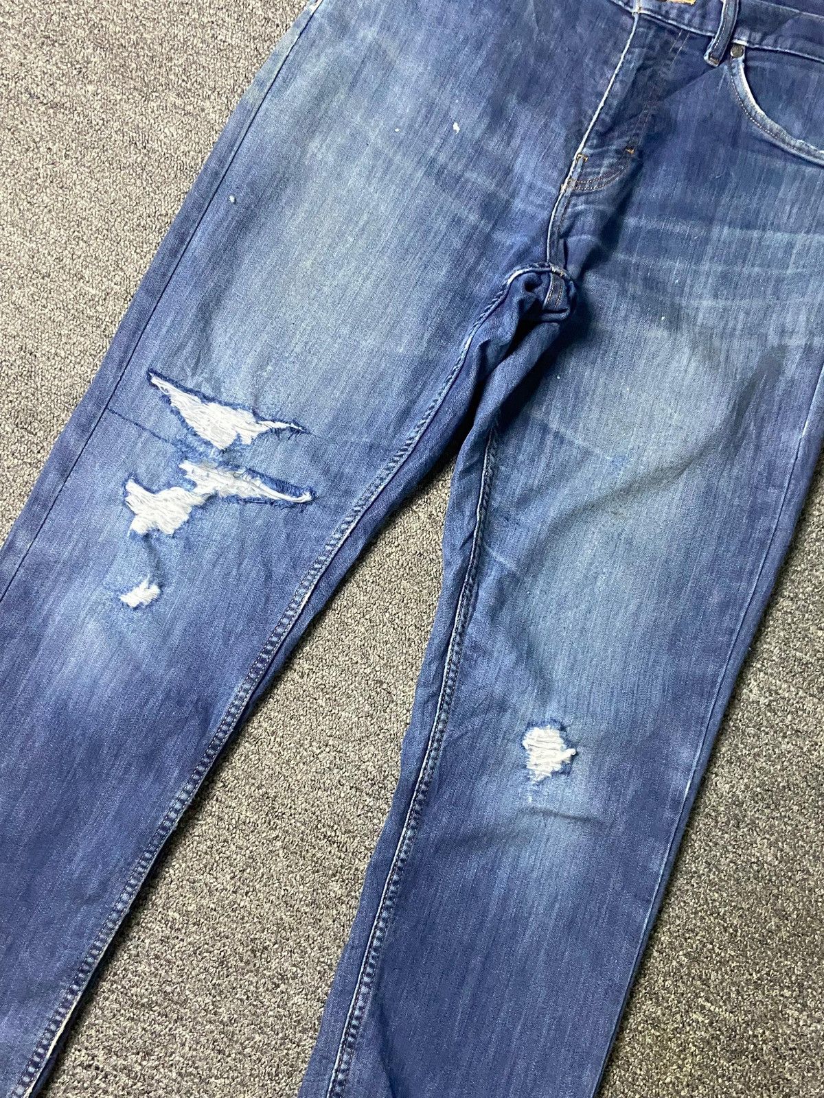 Japanese Brand × Patagonia × Vintage Patagonia x IRON CLAD Ripped Denim Jeans (132) Size US 33 - 15 Thumbnail