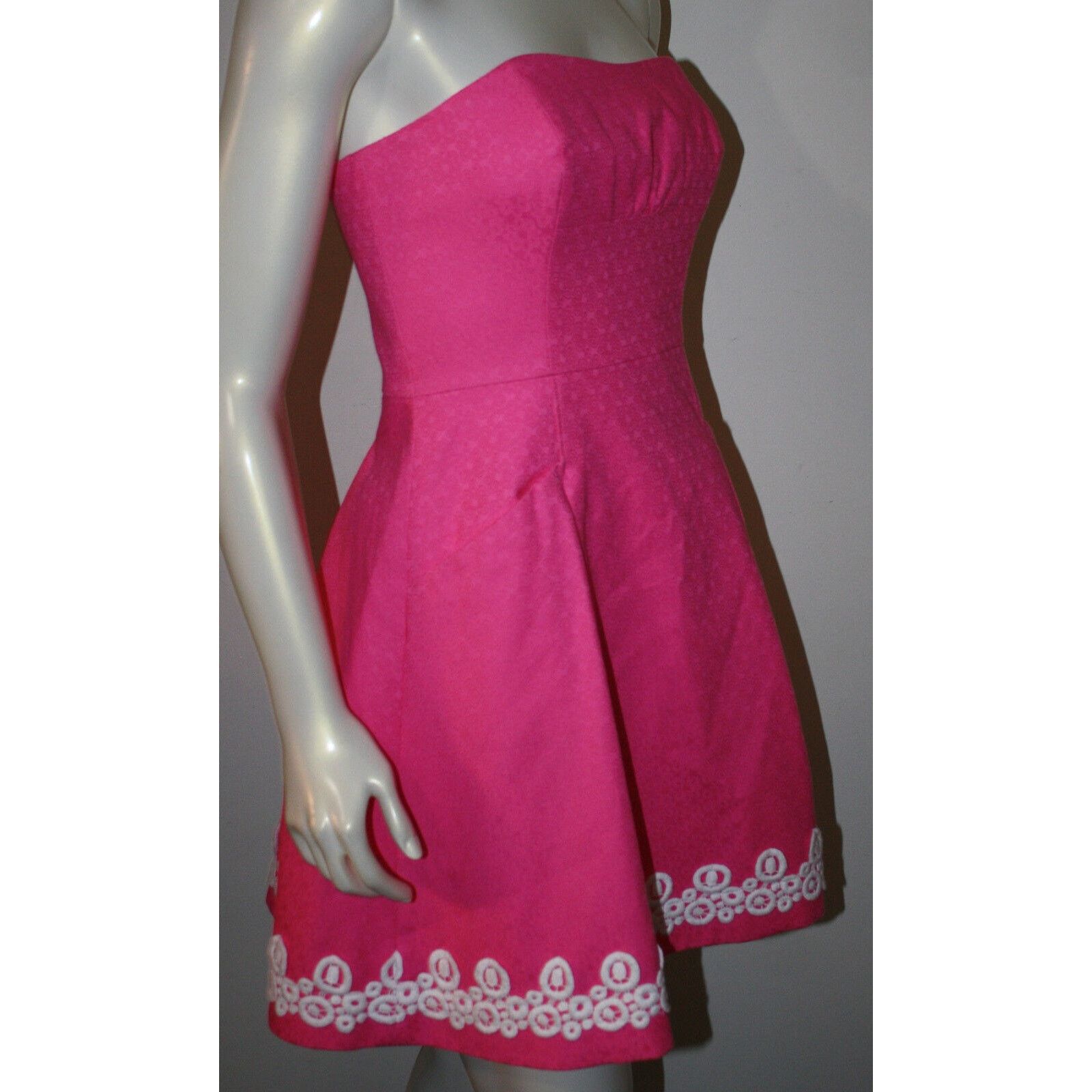 Lilly Pulitzer LILLY PULITZER Dress NWT 4 Blossom Jacquard Hotty Pink 96162 Size S / US 4 / IT 40 - 6 Thumbnail