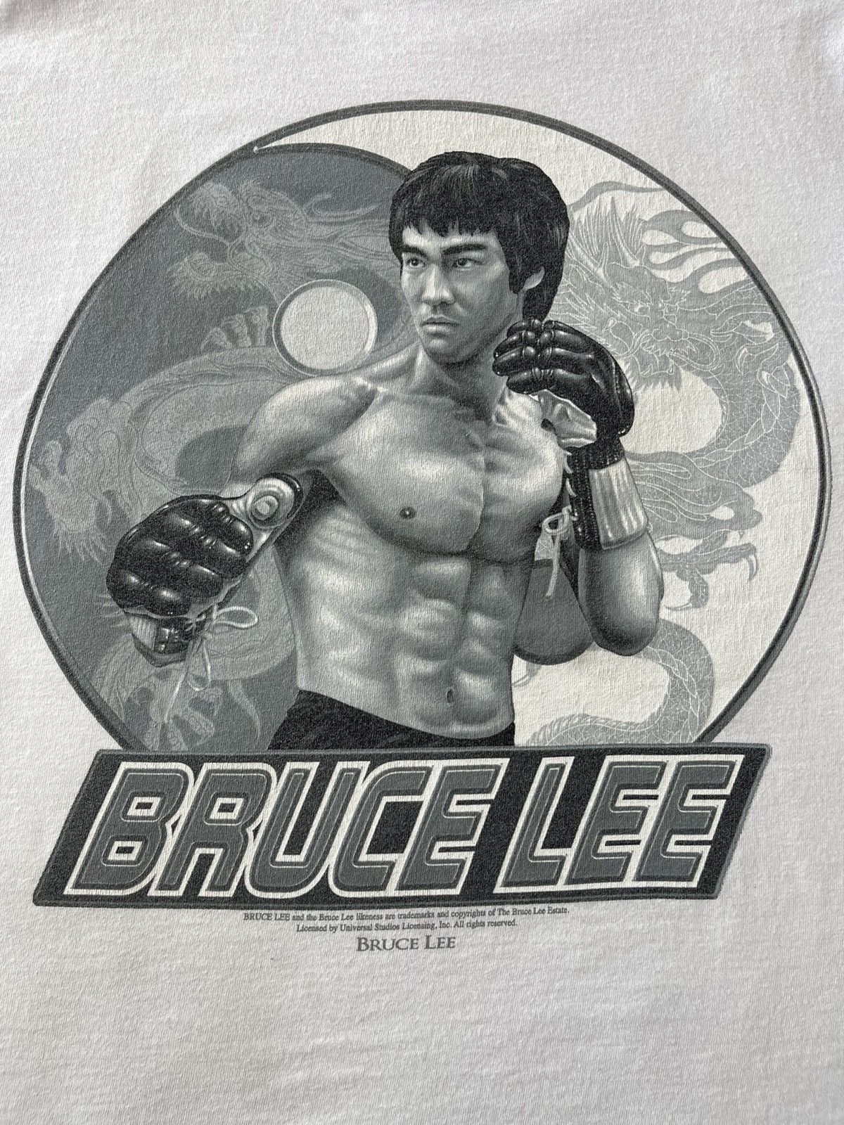 Tultex Bruce Lee Martial Arts Kungfu Legend Y2k Tee Size US M / EU 48-50 / 2 - 2 Thumbnail