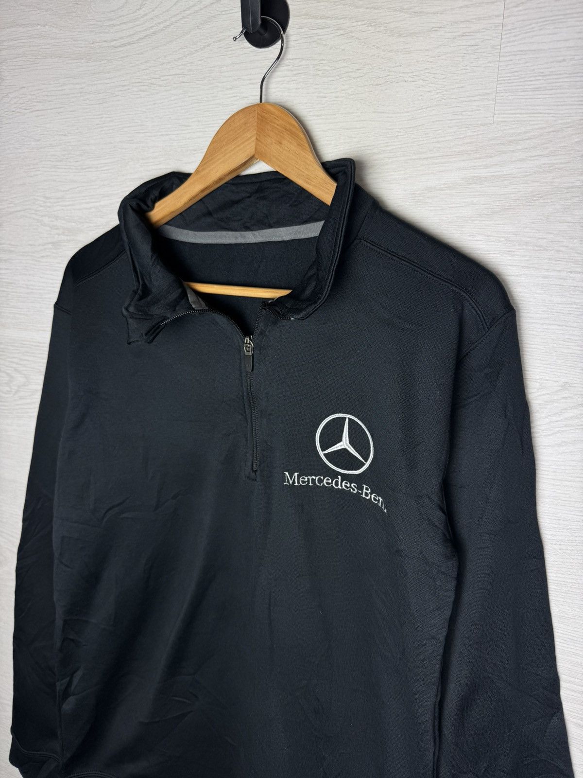 Vintage Mercedes-Benz Black Sweatshirt 90s Y2K Vintage Size US M / EU 48-50 / 2 - 3 Thumbnail