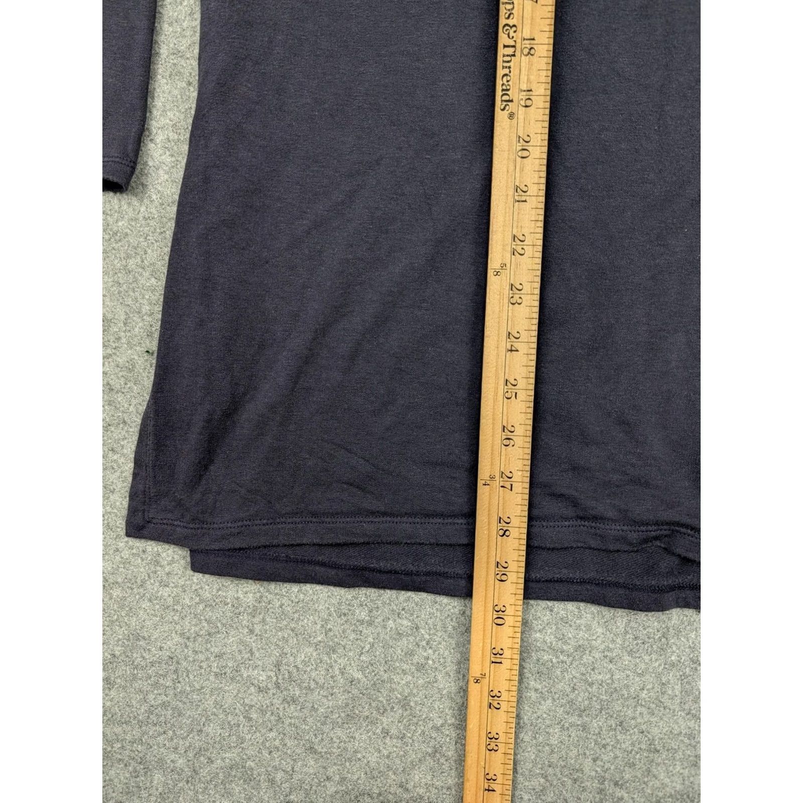 Eileen Fisher Eileen Fisher Shirt Womens Small Blue Tencel Tunic Long Sleeve Jersey Knit Top Size S / US 4 / IT 40 - 6 Thumbnail