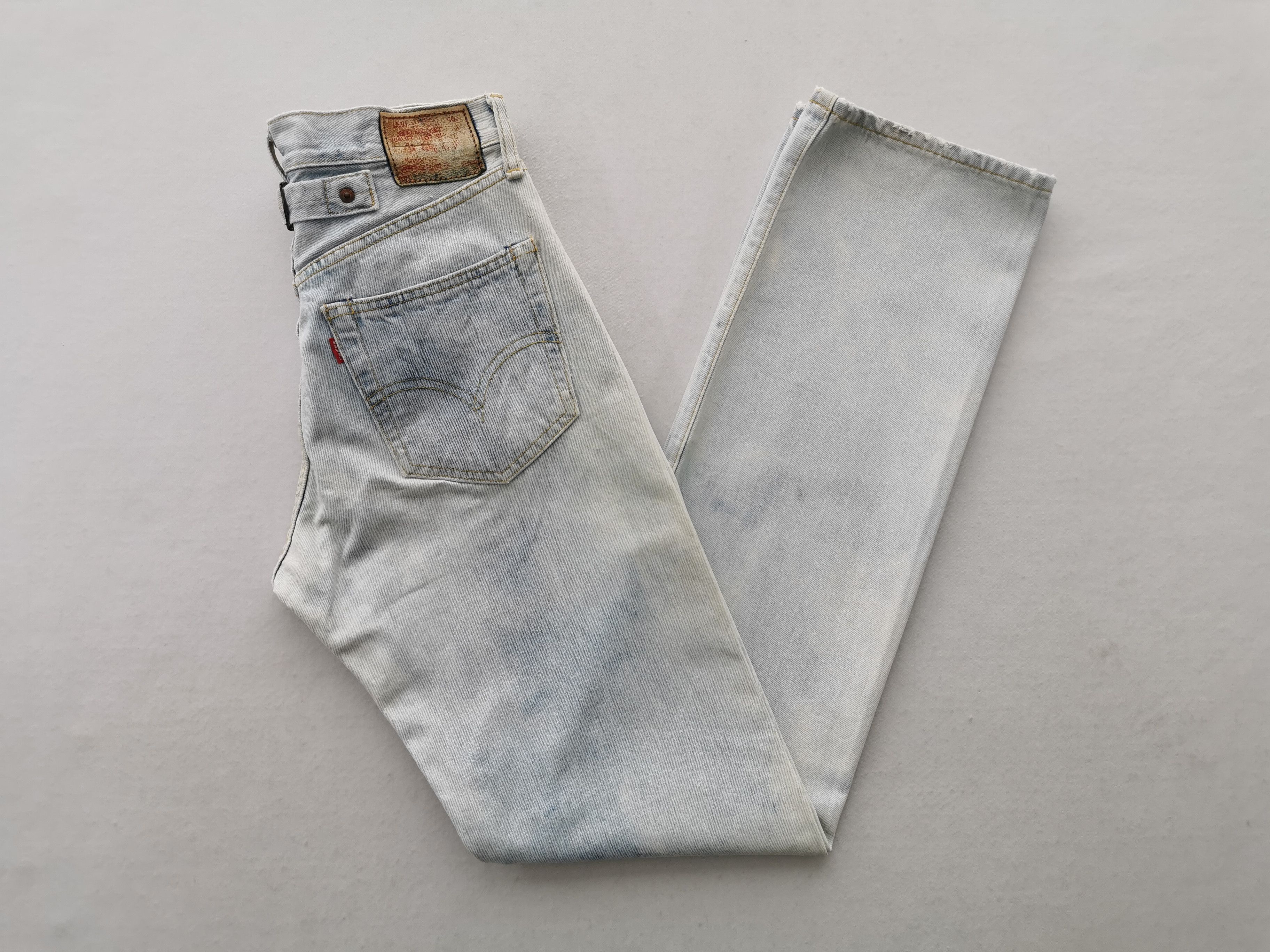 Levi's Vintage 90's Levis 702XX Big E Selvedge Acidwash Denim Size US 26 / EU 42 - 4 Thumbnail