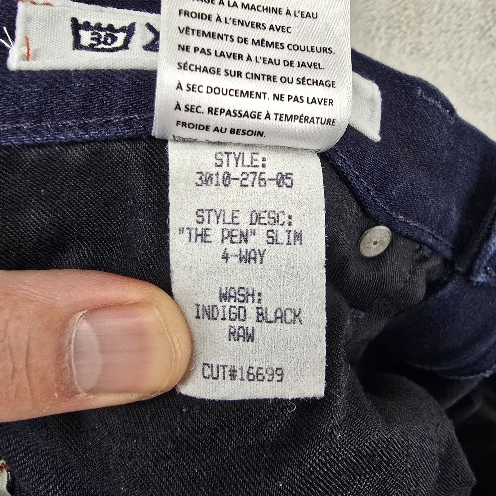 KATO Hiroshi Kato Jeans 33x29 Blue The Pen Slim Selvedge Denim Size US 33 - 9 Thumbnail