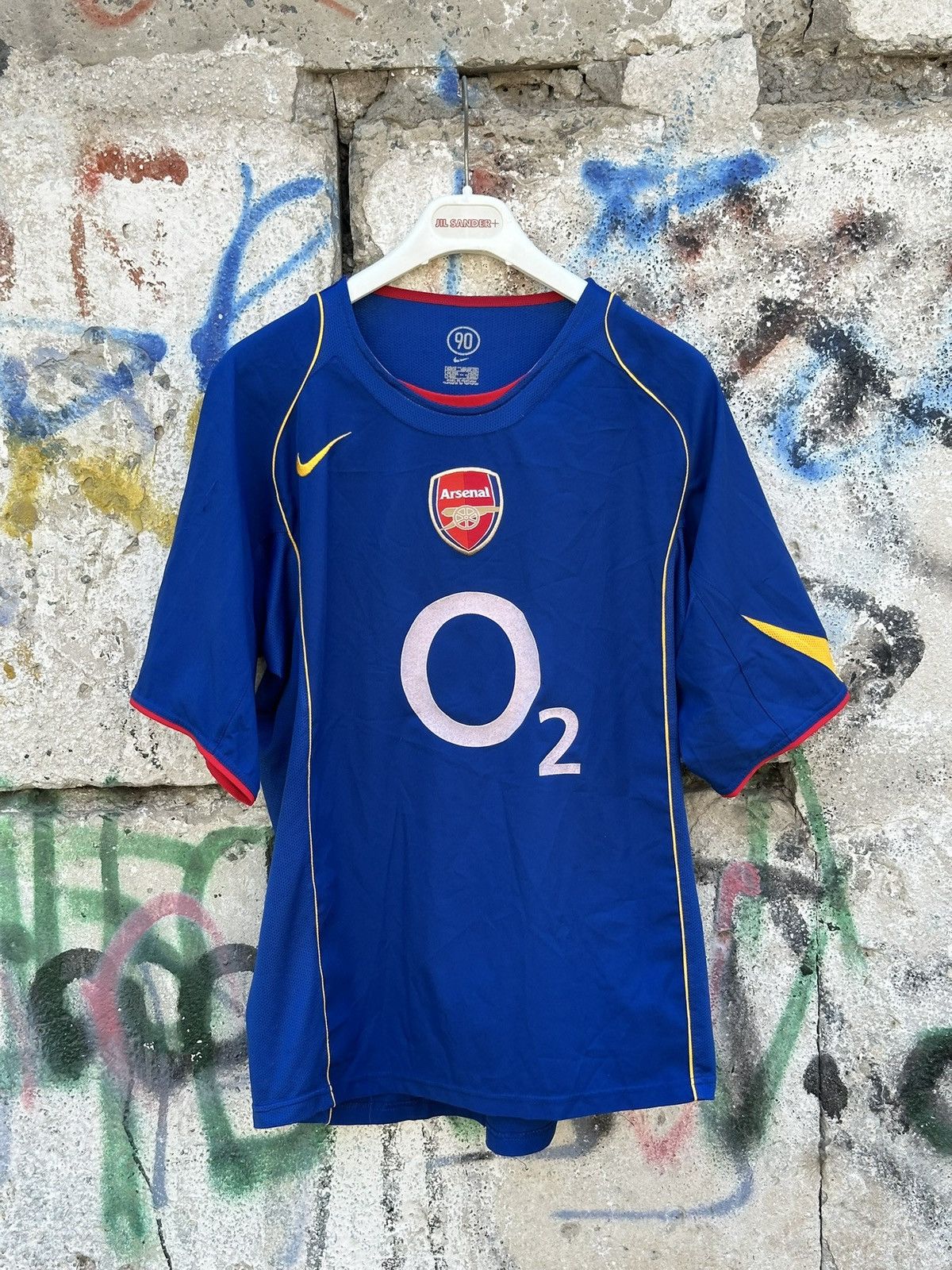 Nike ARSENAL 2004 2005 AWAY FOOTBALL SHIRT SOCCER JERSEY NIKE M Size US M / EU 48-50 / 2 - 1 Thumbnail
