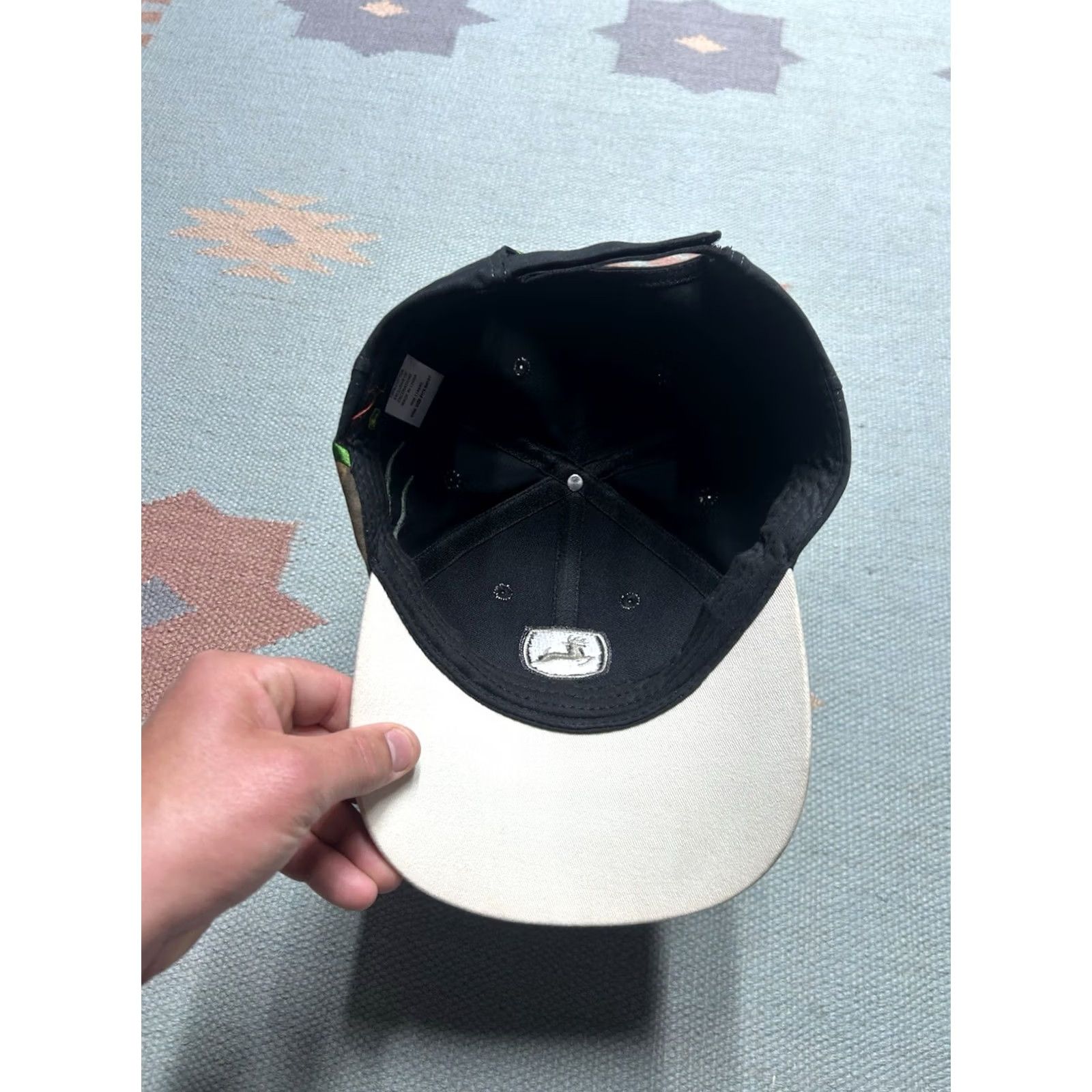 John Deere John Deere strapback hat cap camo flames farm tractor black adjustable tribal Mens Cap/Hat Size ONE SIZE - 7 Thumbnail