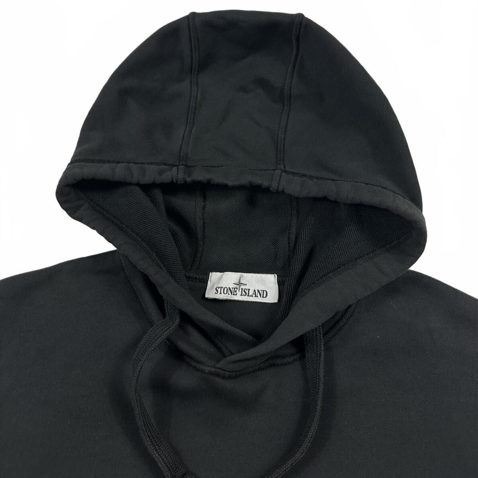 Stone Island Stone Island Cotton Pullover Hoodie Black Medium Size US M / EU 48-50 / 2 - 3 Thumbnail