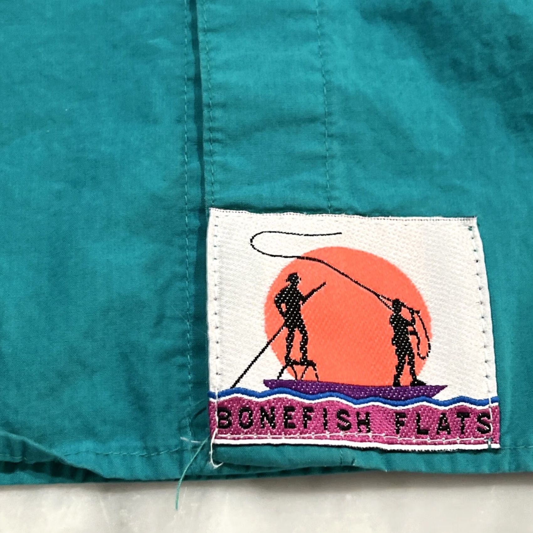 AQUA Columbia Bonefish Flats Shirt Men’s Large Vented Radial Sleeves Pockets Aqua Size US L / EU 52-54 / 3 - 6 Thumbnail
