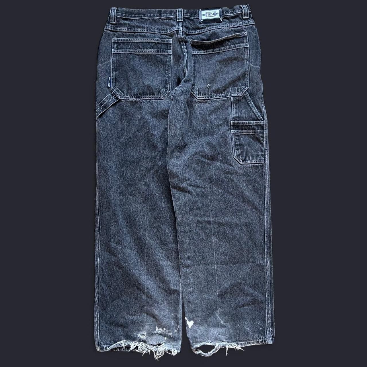 Other skater punk style distressed black baggy carpenter jeans 40w Size US 40 / EU 56 - 2 Thumbnail