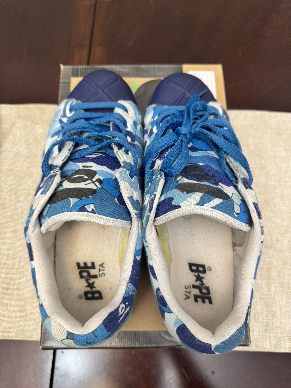 Bape × Kaws Kaws Ultra Skull Sta Sneakers Bape Sta Abc Camo Blue Size US 9.5 / EU 42-43 - 8 Thumbnail