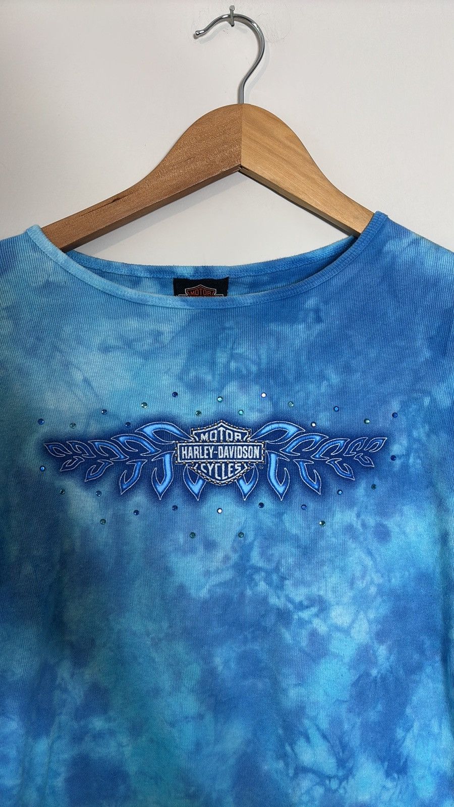 Vintage Vintage Harley Davidson Tie Dye Shirt Y2K Size L / US 10 / IT 46 - 2 Thumbnail